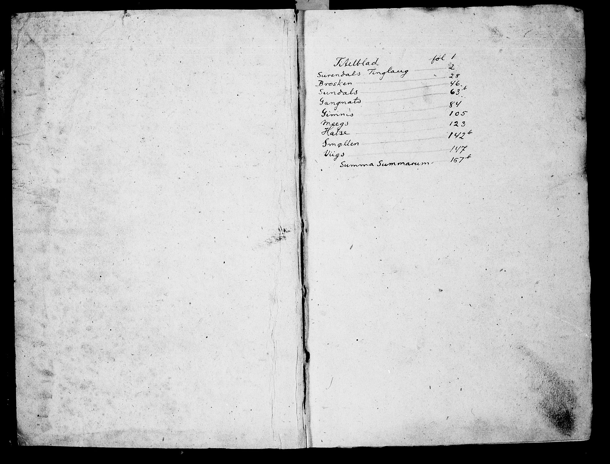 Rentekammeret inntil 1814, Realistisk ordnet avdeling, RA/EA-4070/N/Nb/Nba/L0047: Nordmøre len, 1667