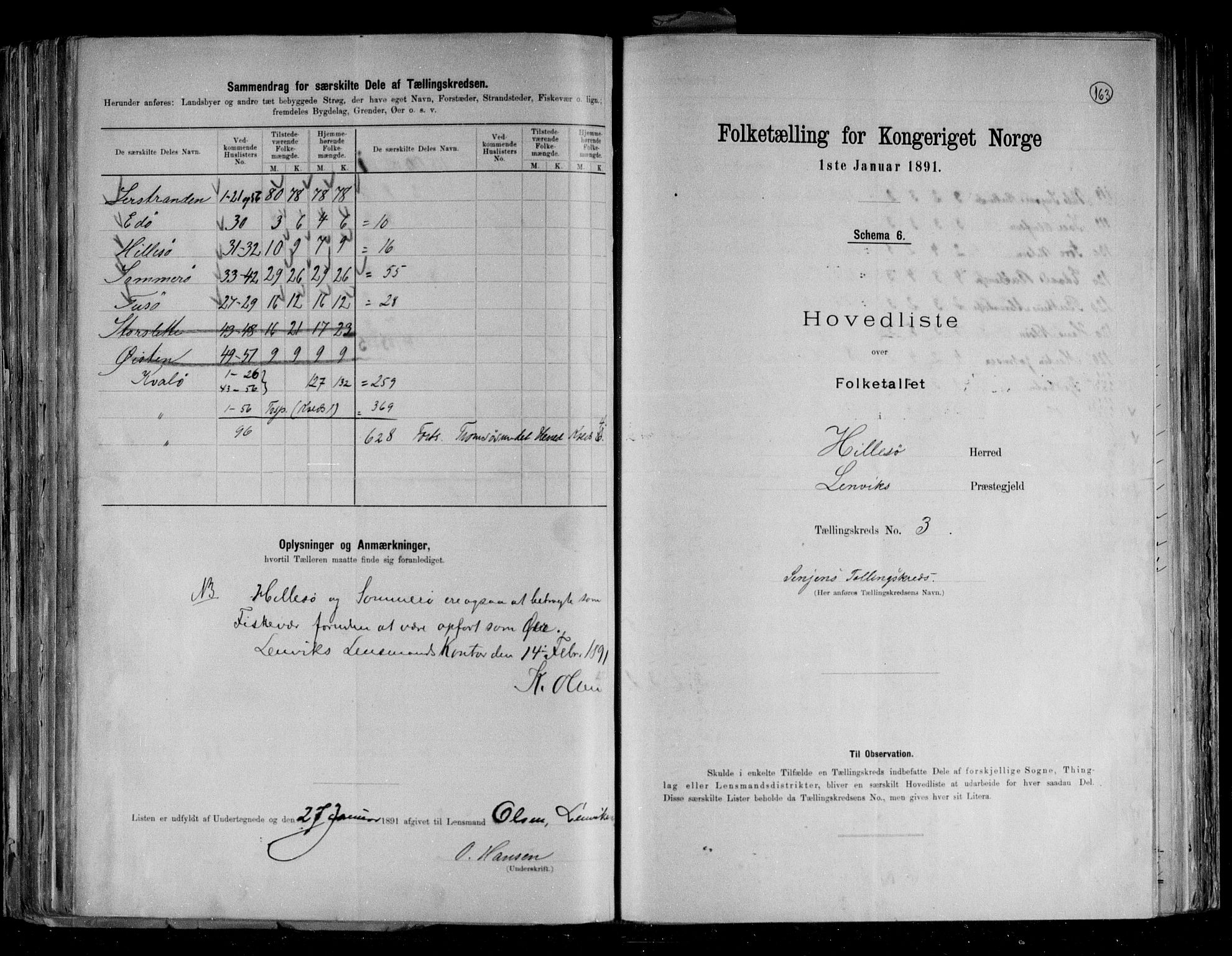 RA, 1891 census for 1930 Hillesøy, 1891, p. 10