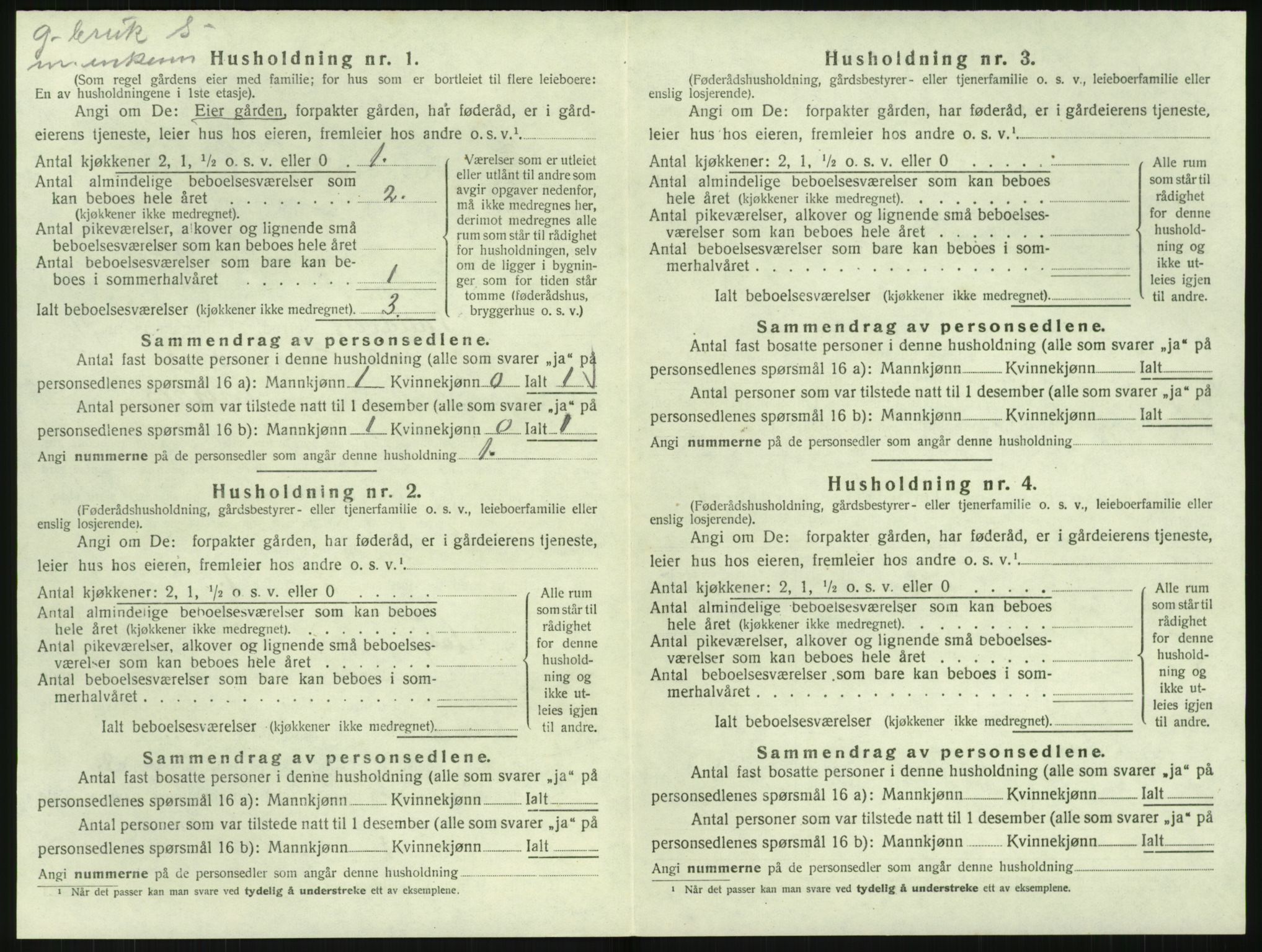 SAK, 1920 census for Landvik, 1920, p. 715