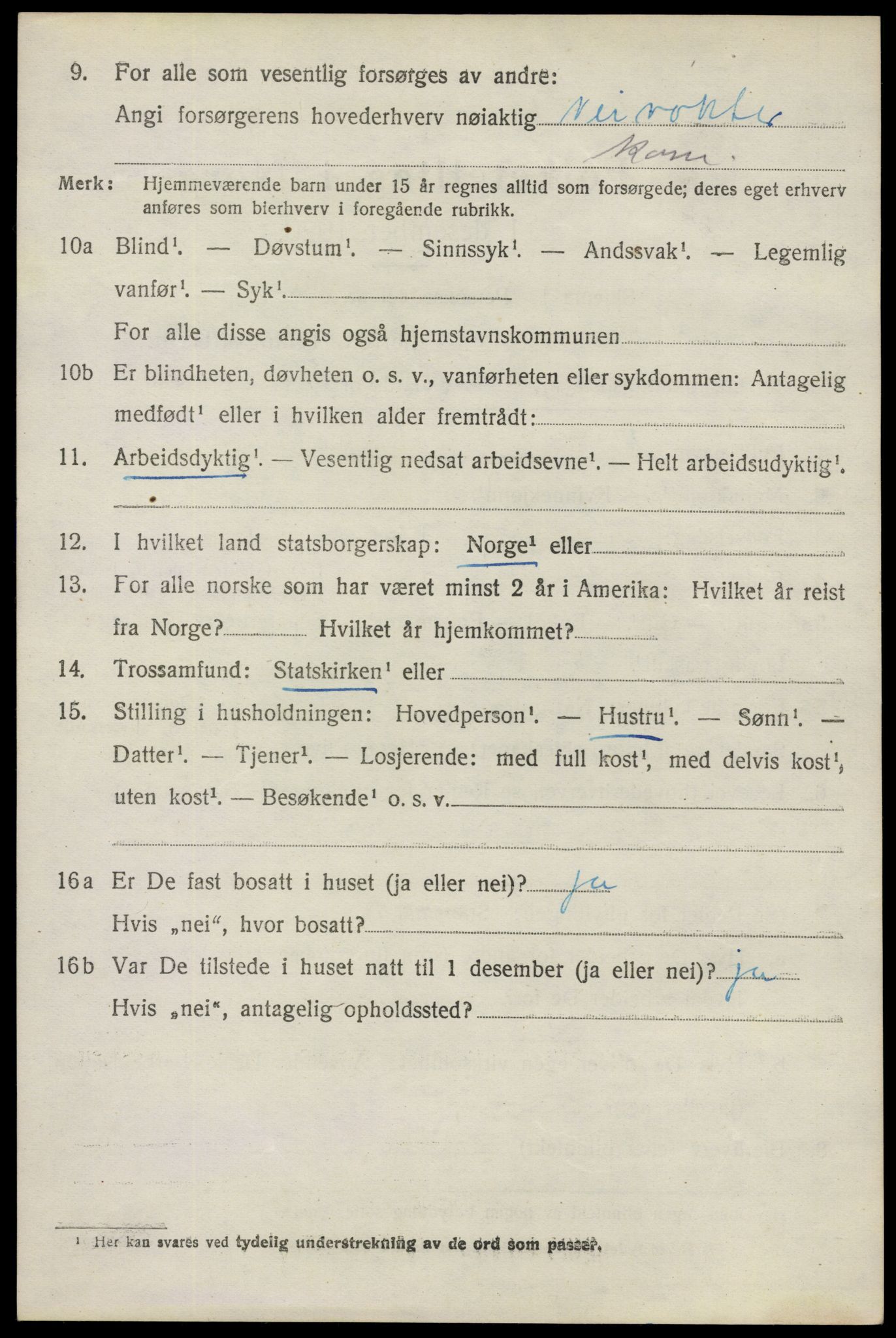 SAO, 1920 census for Spydeberg, 1920, p. 4068