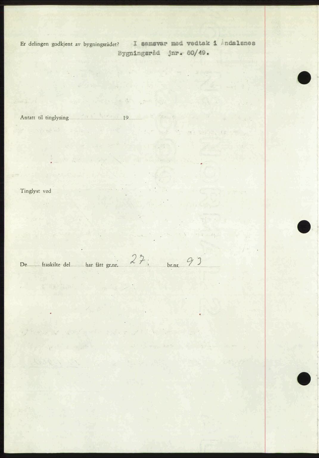 Romsdal sorenskriveri, AV/SAT-A-4149/1/2/2C: Mortgage book no. A32, 1950-1950, Diary no: : 117/1950