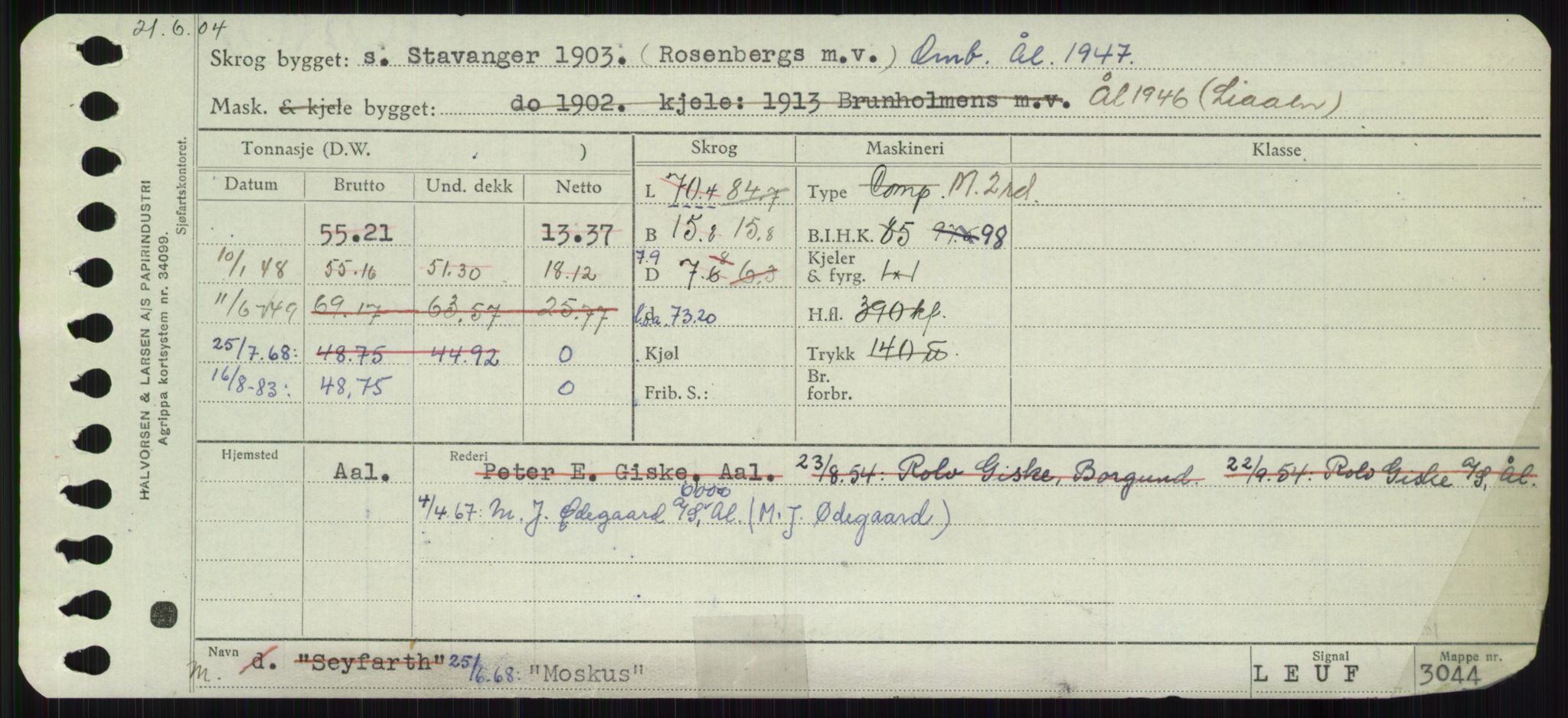 Sjøfartsdirektoratet med forløpere, Skipsmålingen, RA/S-1627/H/Ha/L0004/0001: Fartøy, Mas-R / Fartøy, Mas-Odd, p. 259