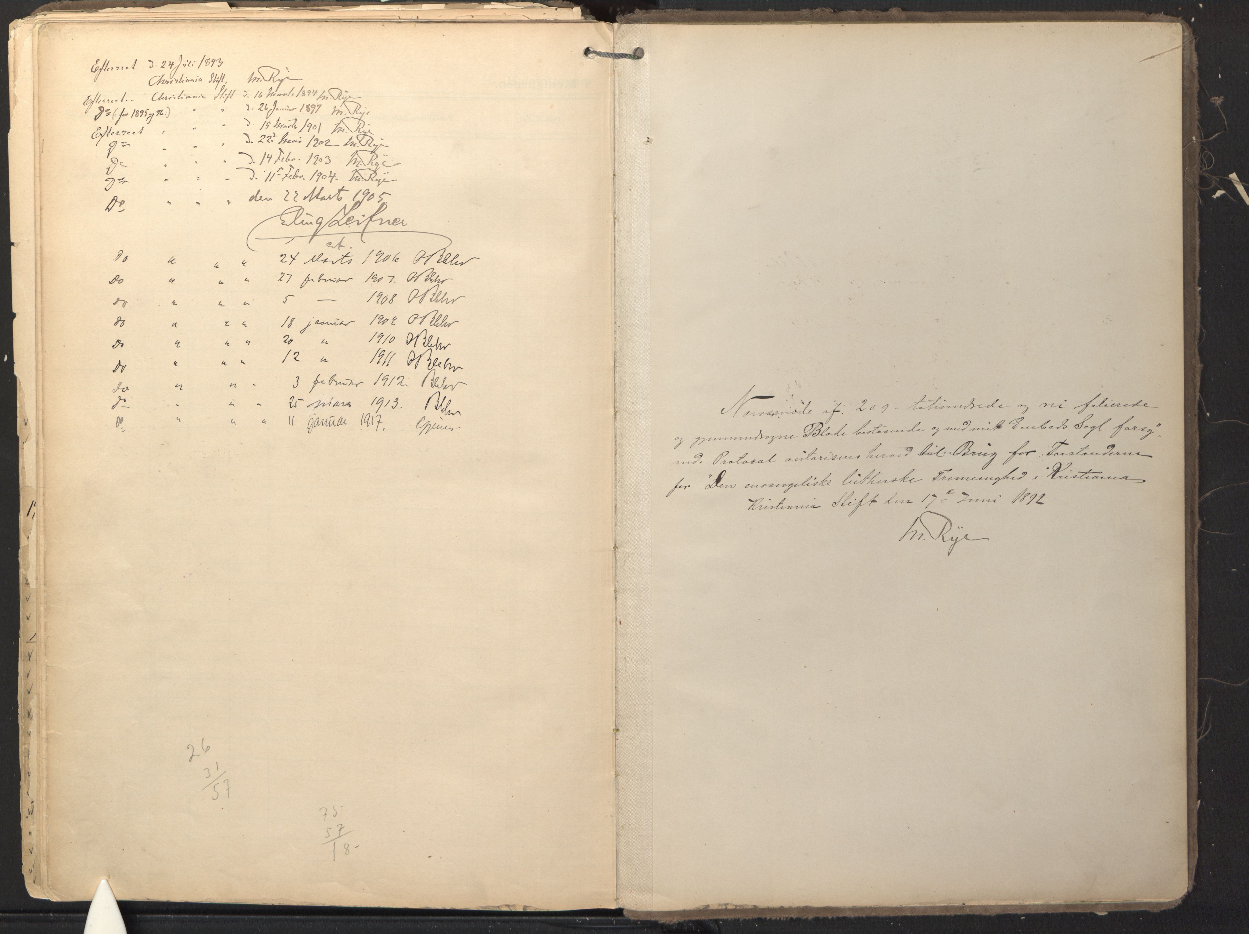 Den evangelisk-lutherske frikirke østre menighet, Oslo, AV/SAO-PAO-0245/F/L0002: Dissenter register no. 2, 1892-1936