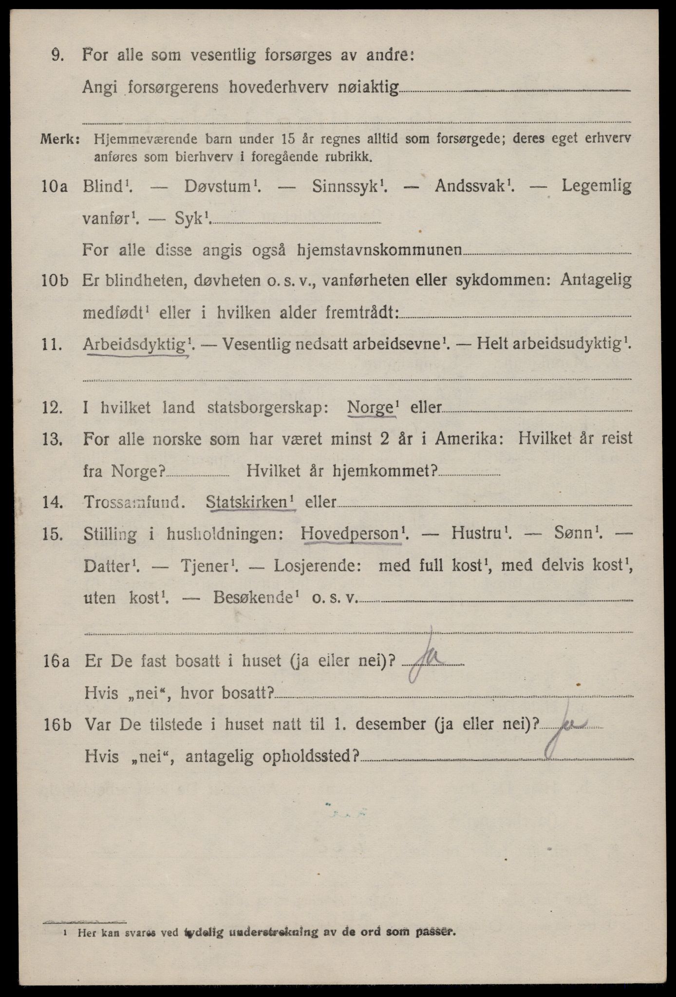 SAKO, 1920 census for Seljord, 1920, p. 2377