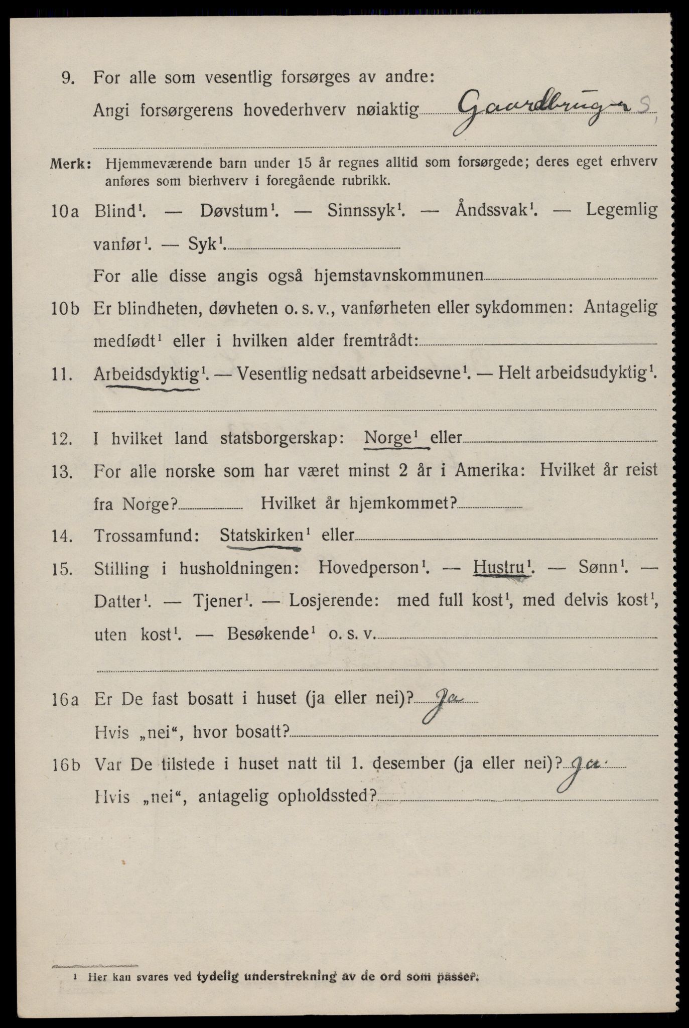 SAST, 1920 census for Sand, 1920, p. 1378