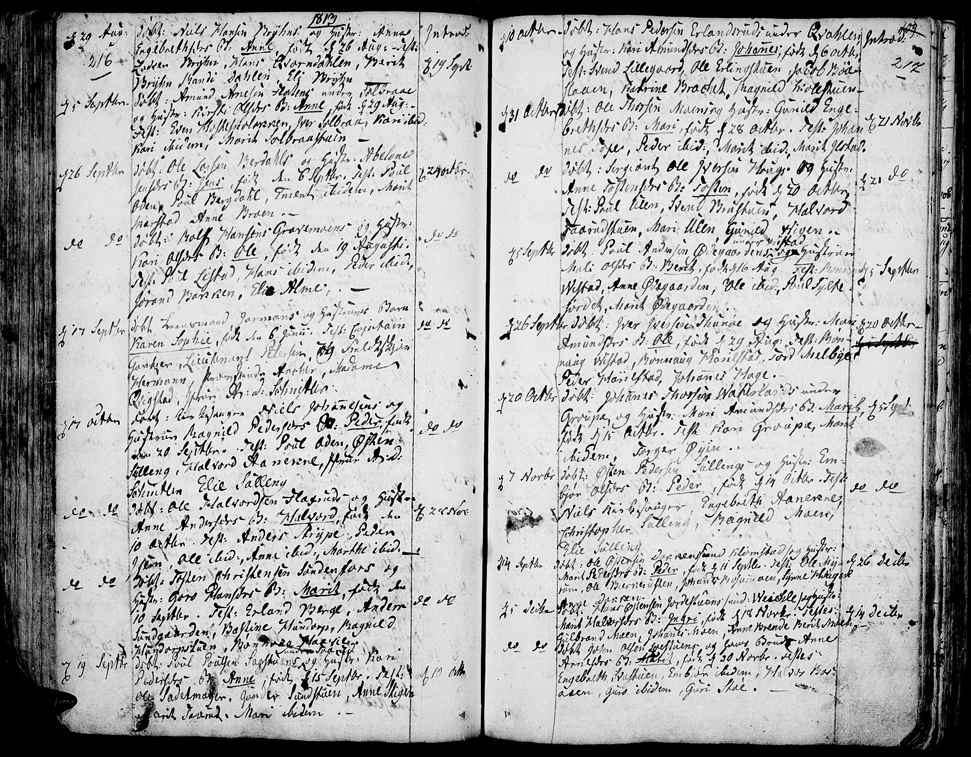 Fron prestekontor, SAH/PREST-078/H/Ha/Haa/L0001: Parish register (official) no. 1, 1799-1816, p. 216-217