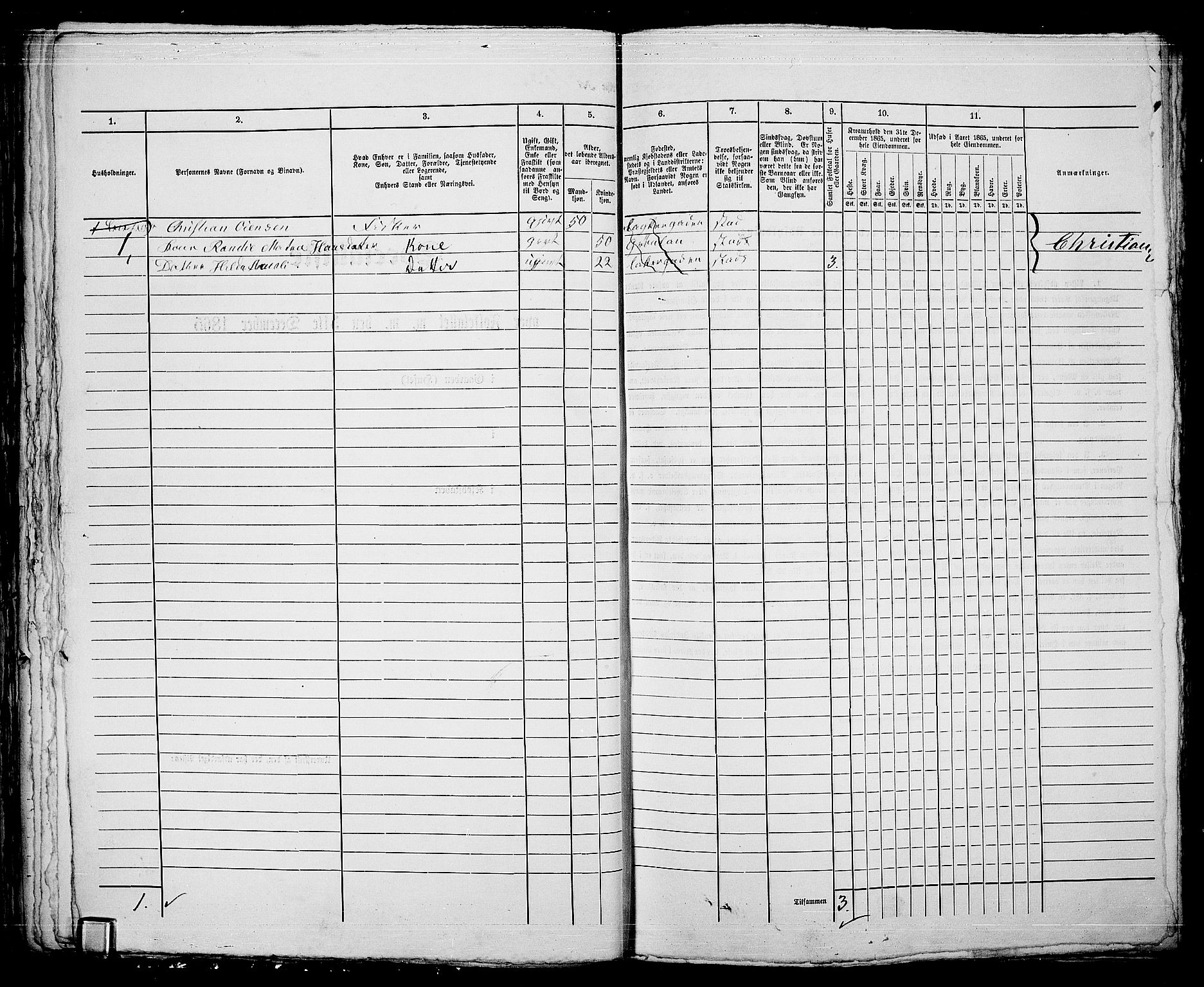 RA, 1865 census for Kristiania, 1865, p. 4132