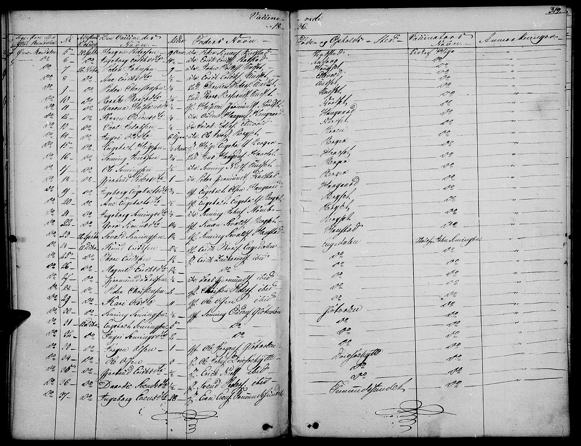 Rendalen prestekontor, AV/SAH-PREST-054/H/Ha/Haa/L0004: Parish register (official) no. 4, 1829-1852, p. 319