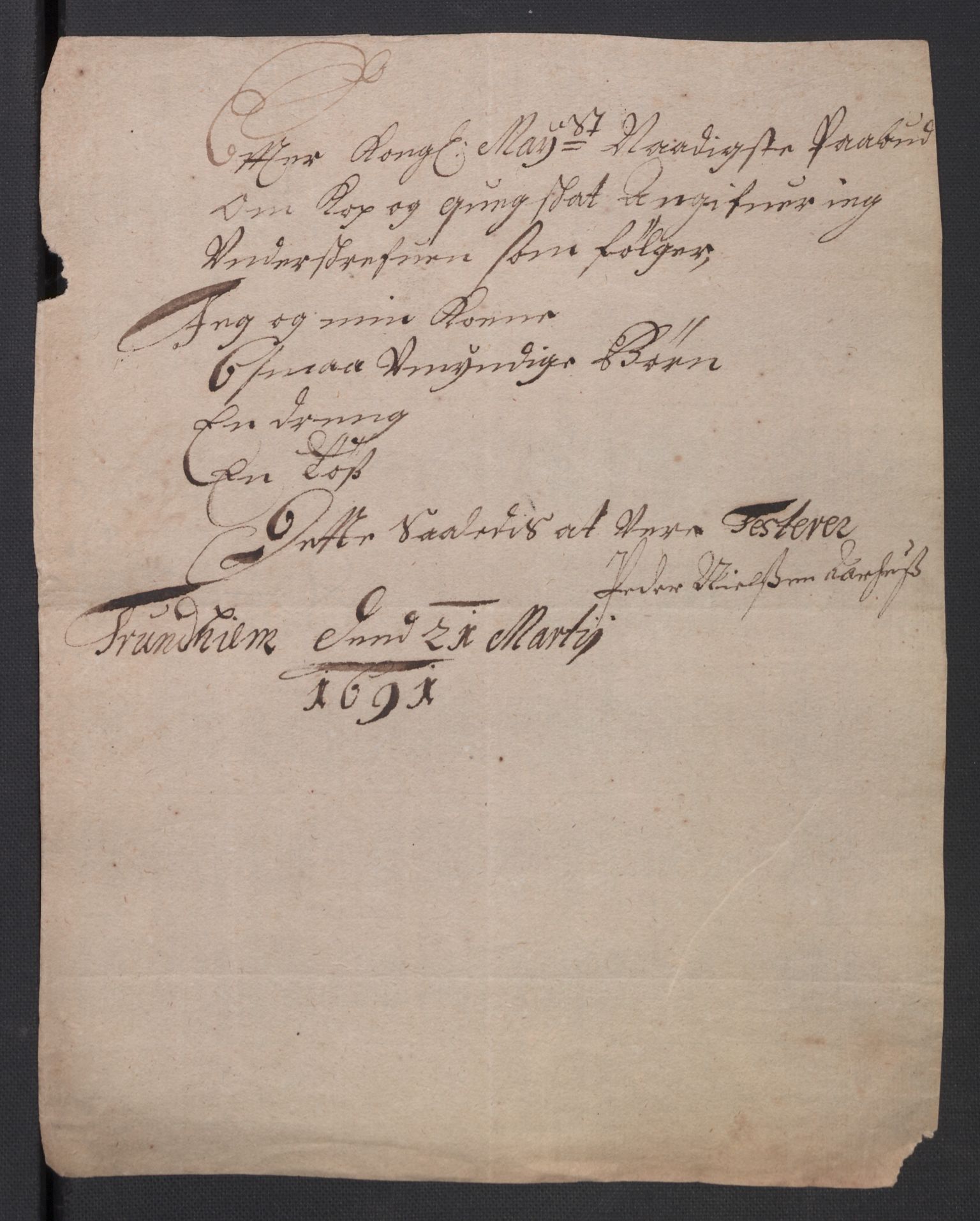 Rentekammeret inntil 1814, Reviderte regnskaper, Byregnskaper, AV/RA-EA-4066/R/Rs/L0506: [S2] Kontribusjonsregnskap, 1691-1692, p. 181