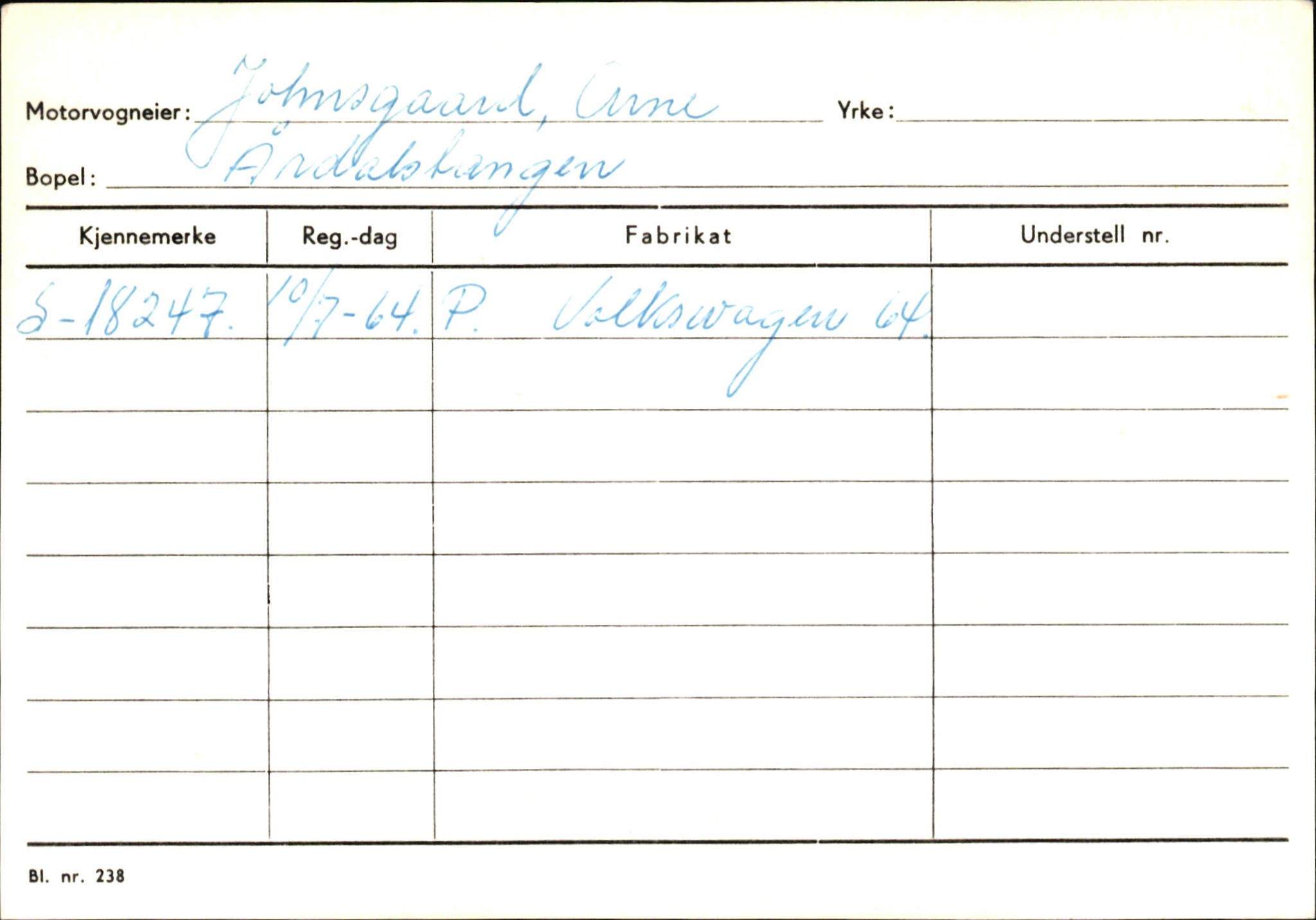 Statens vegvesen, Sogn og Fjordane vegkontor, AV/SAB-A-5301/4/F/L0145: Registerkort Vågsøy S-Å. Årdal I-P, 1945-1975, p. 1024