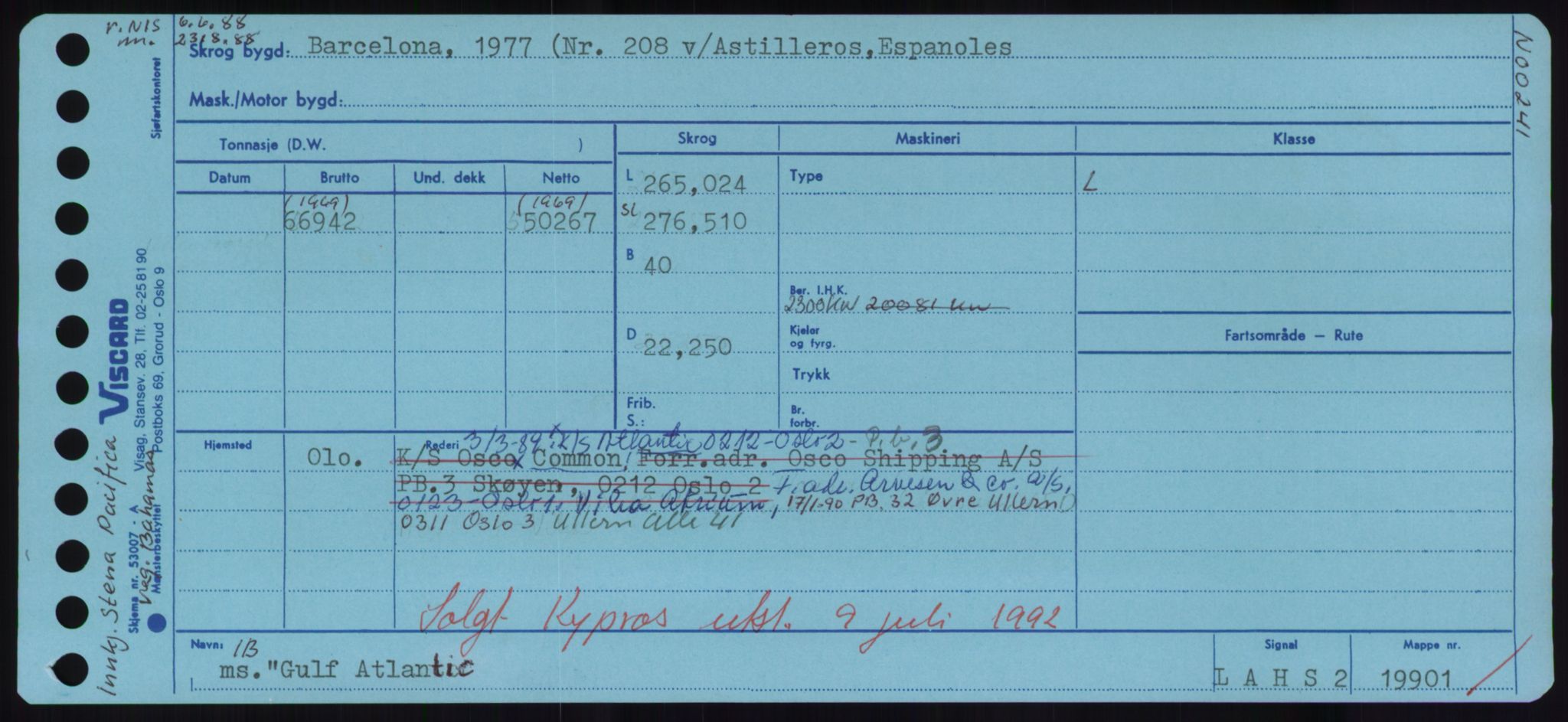 Sjøfartsdirektoratet med forløpere, Skipsmålingen, RA/S-1627/H/Hd/L0013: Fartøy, Gne-Gås, p. 387