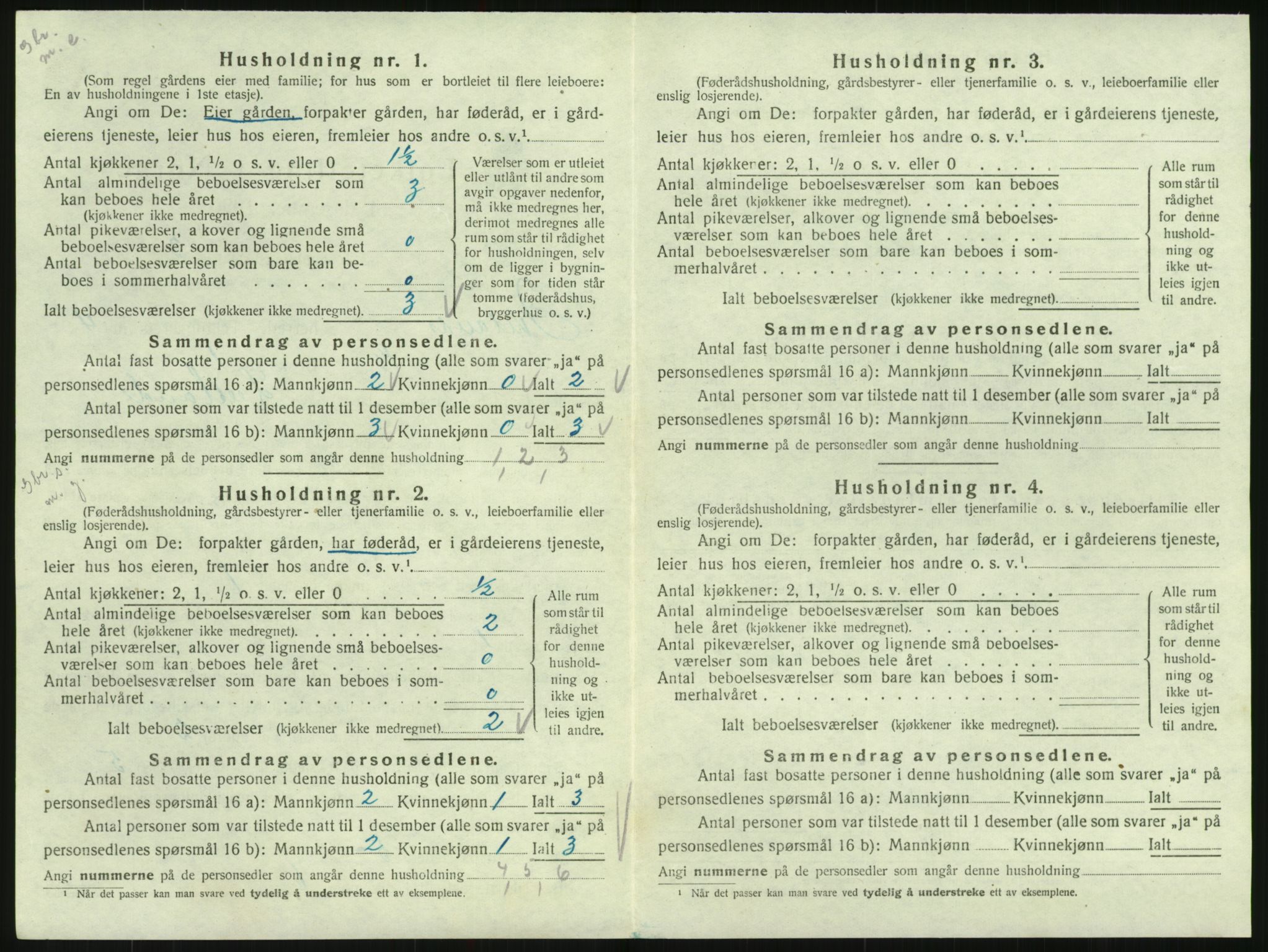 SAK, 1920 census for Iveland, 1920, p. 198