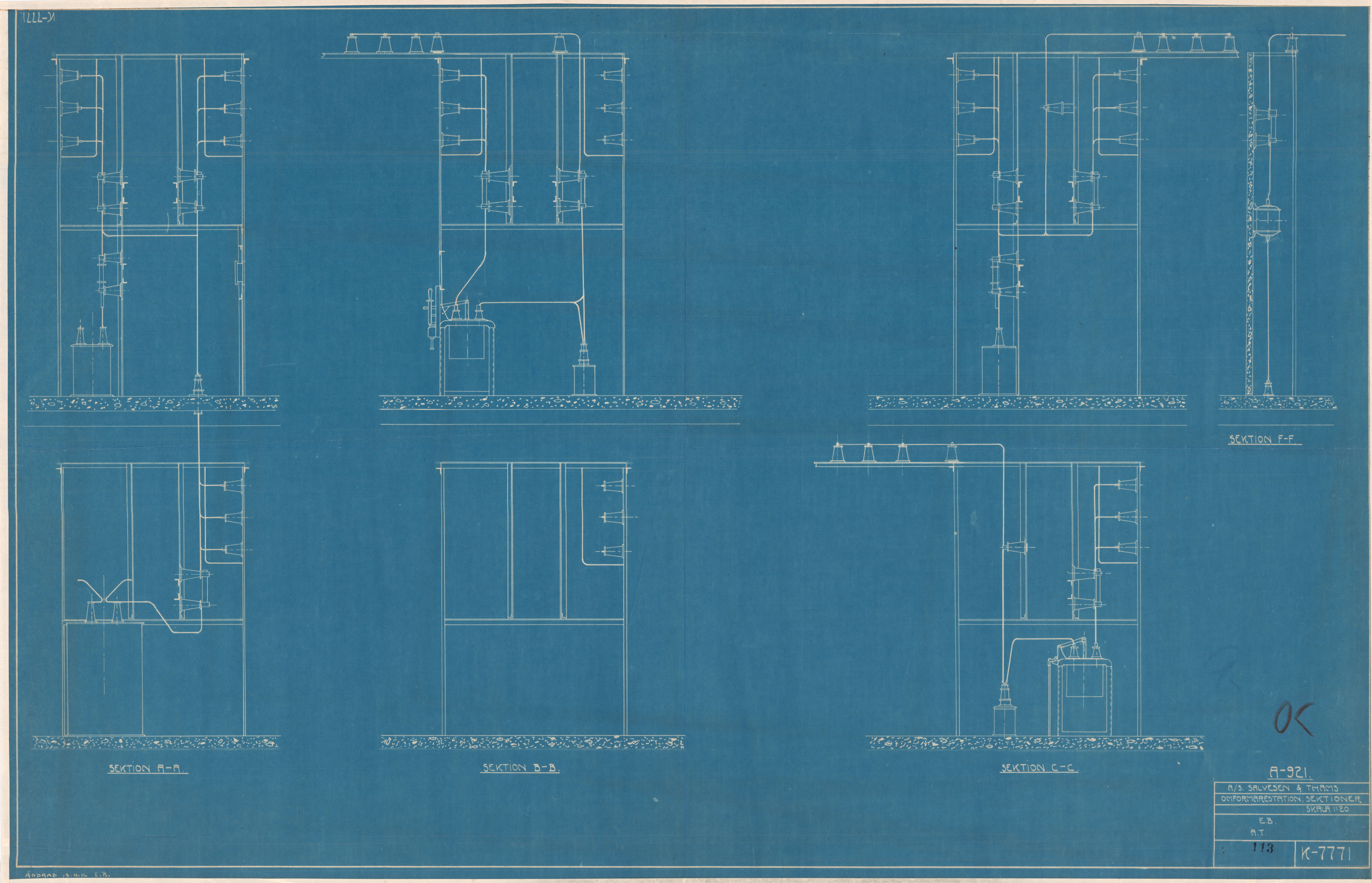 Chr. Salvesen og Chr. Thams Communications Aktieselskab, MIST/OI-A-6006/T/0002/0230/0002/0113 / Tegninger og kart, 1916