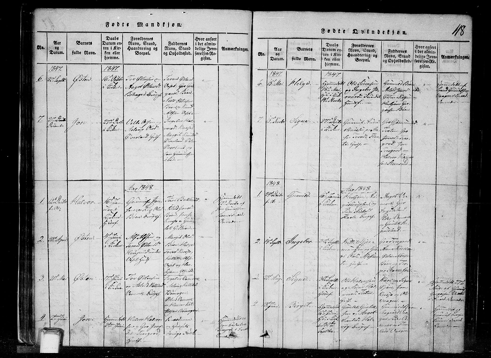 Tinn kirkebøker, SAKO/A-308/G/Gc/L0001: Parish register (copy) no. III 1, 1815-1879, p. 48
