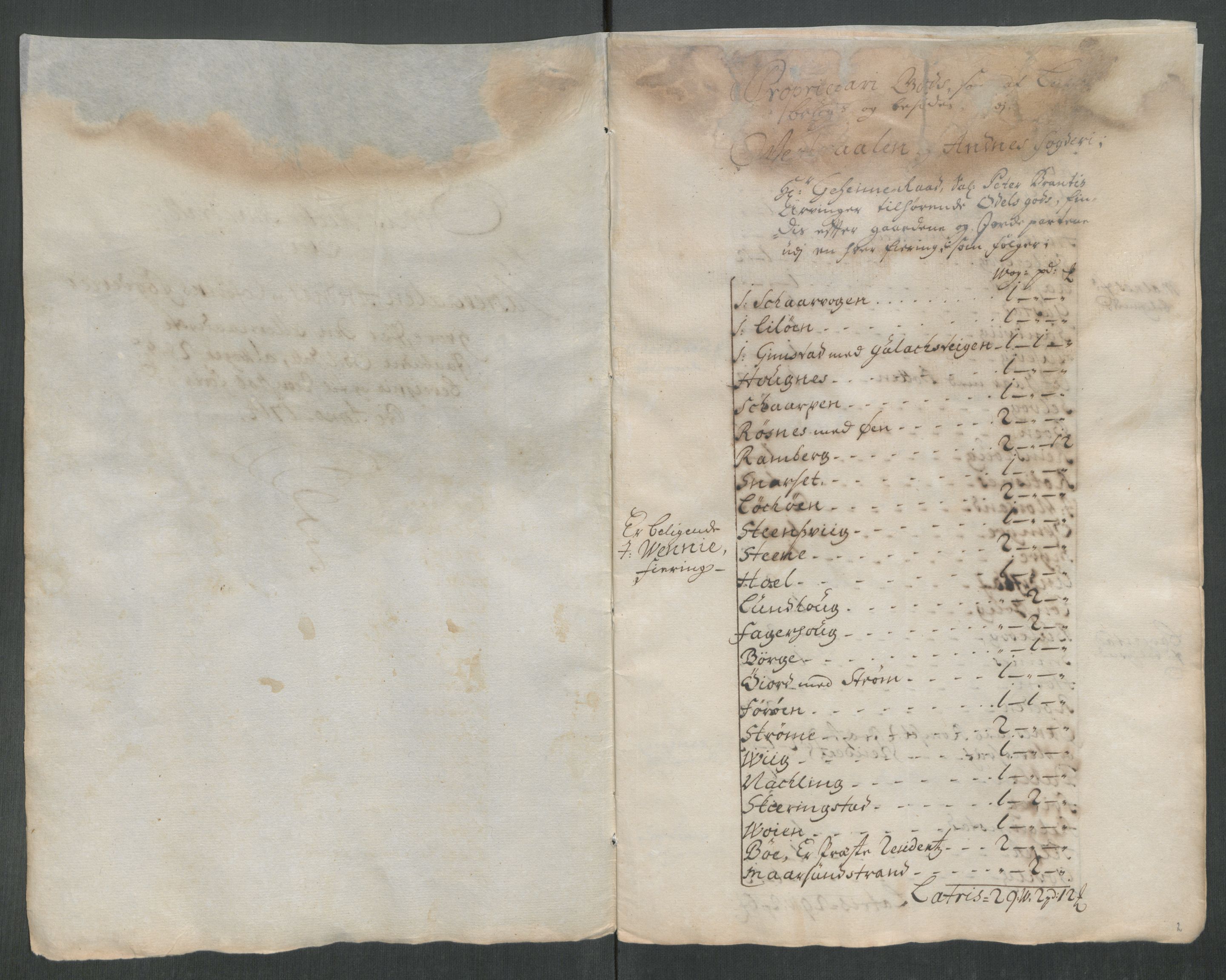 Rentekammeret inntil 1814, Reviderte regnskaper, Fogderegnskap, AV/RA-EA-4092/R67/L4680: Fogderegnskap Vesterålen, Andenes og Lofoten, 1714, p. 282