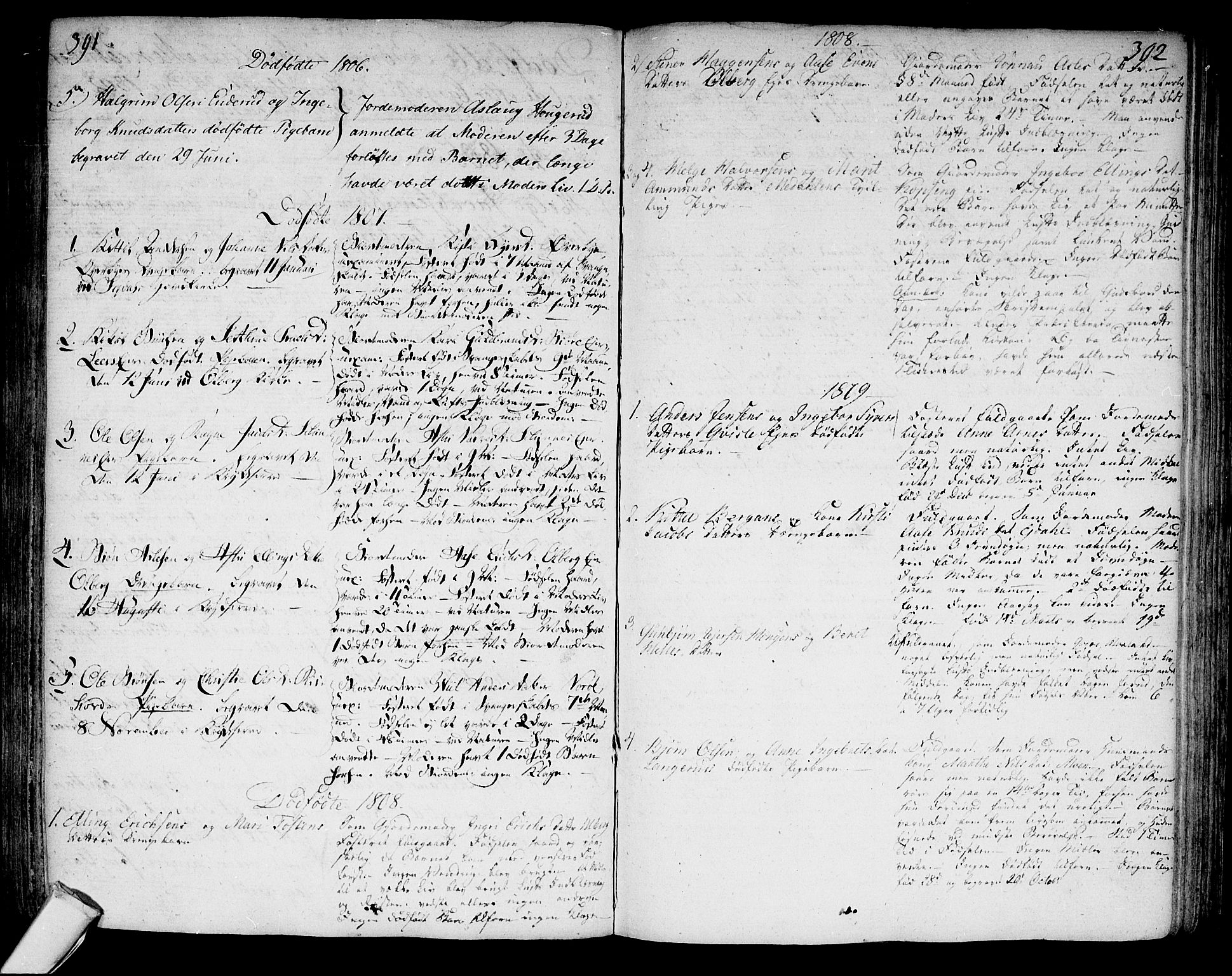 Sigdal kirkebøker, SAKO/A-245/F/Fa/L0003: Parish register (official) no. I 3, 1793-1811, p. 391-392