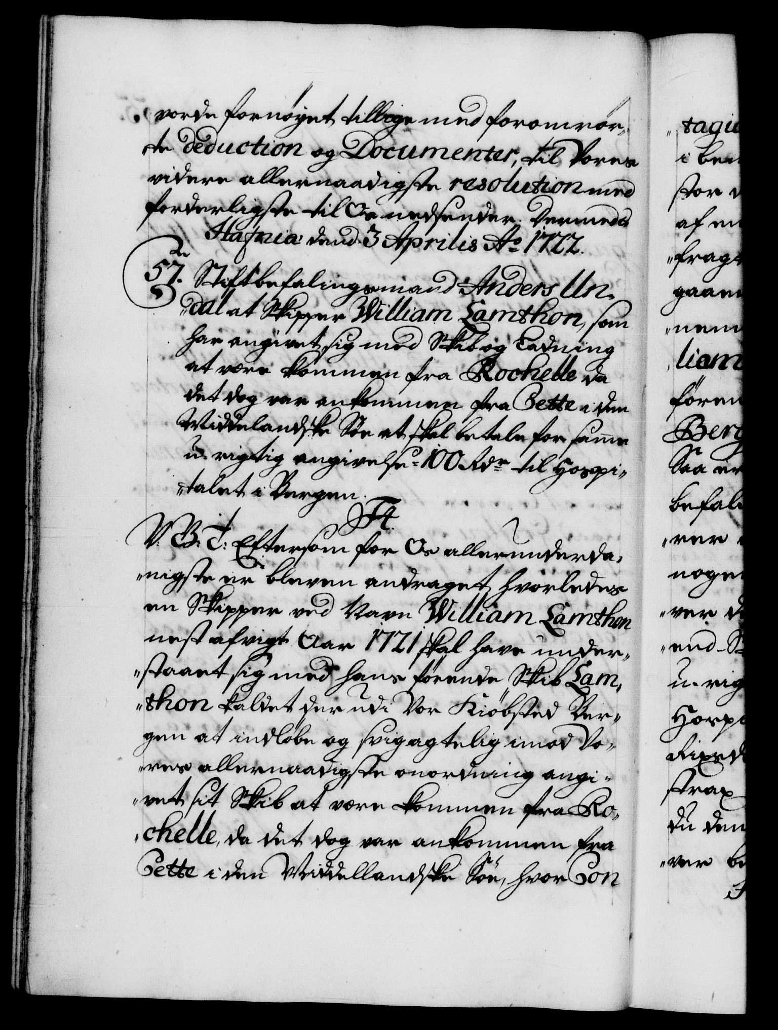 Danske Kanselli 1572-1799, AV/RA-EA-3023/F/Fc/Fca/Fcab/L0022: Norske tegnelser, 1722-1724, p. 55b