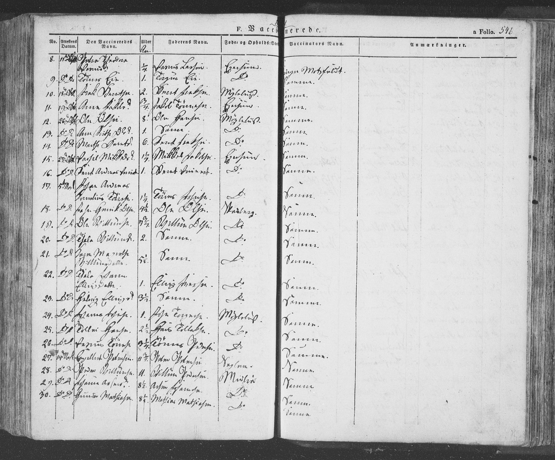 Eigersund sokneprestkontor, AV/SAST-A-101807/S08/L0009: Parish register (official) no. A 9, 1827-1850, p. 546