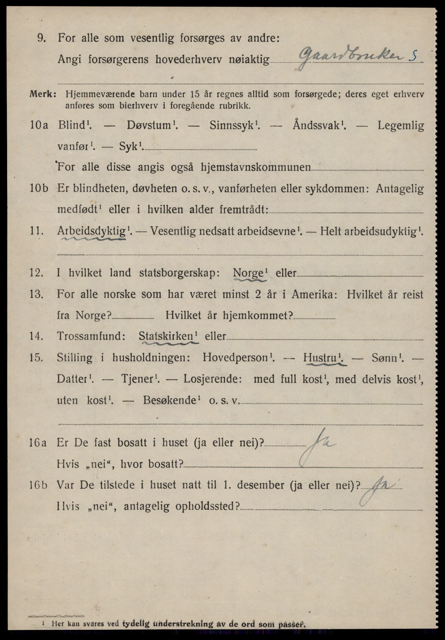 SAT, 1920 census for Rovde, 1920, p. 1280