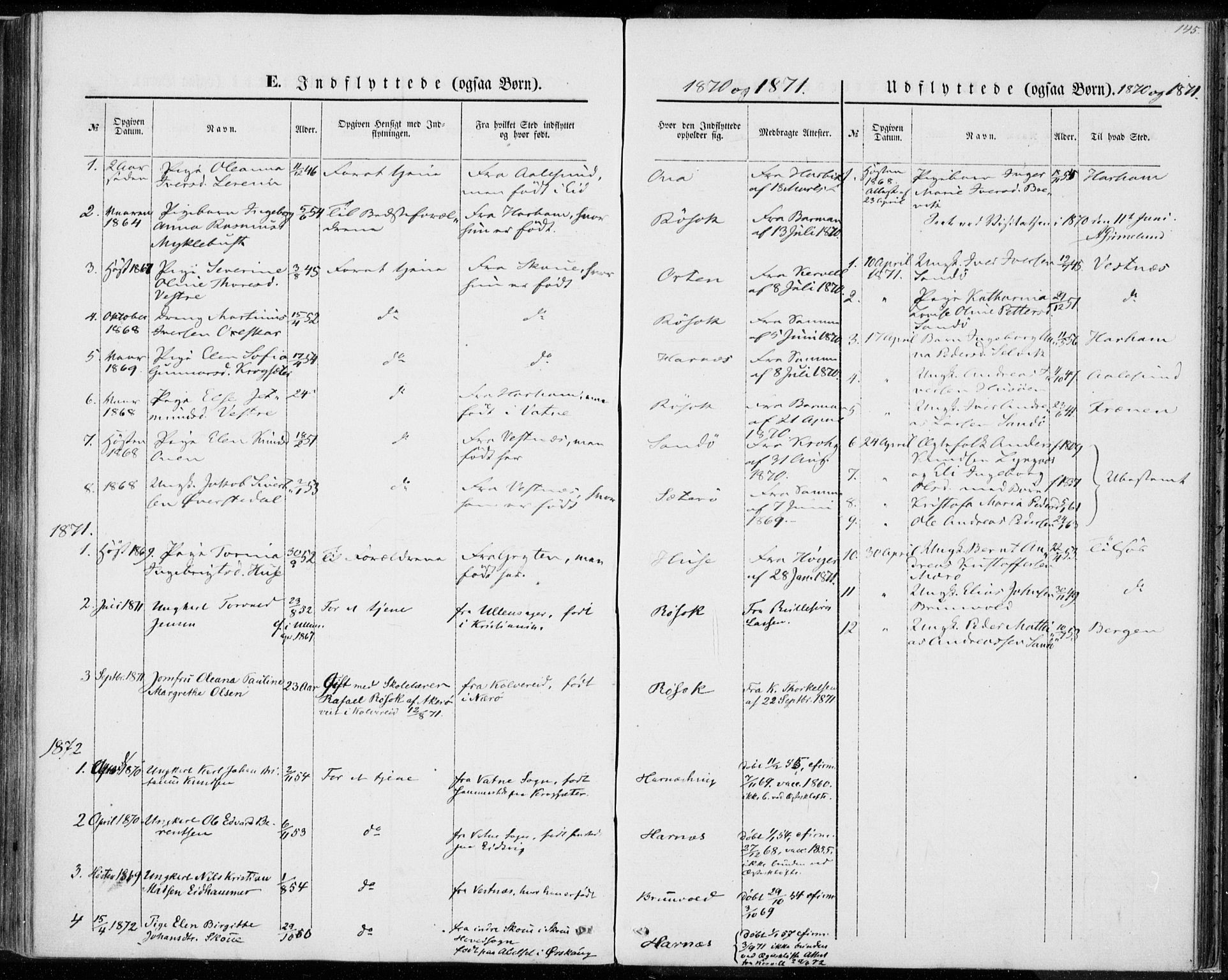 Ministerialprotokoller, klokkerbøker og fødselsregistre - Møre og Romsdal, AV/SAT-A-1454/561/L0728: Parish register (official) no. 561A02, 1858-1878, p. 145