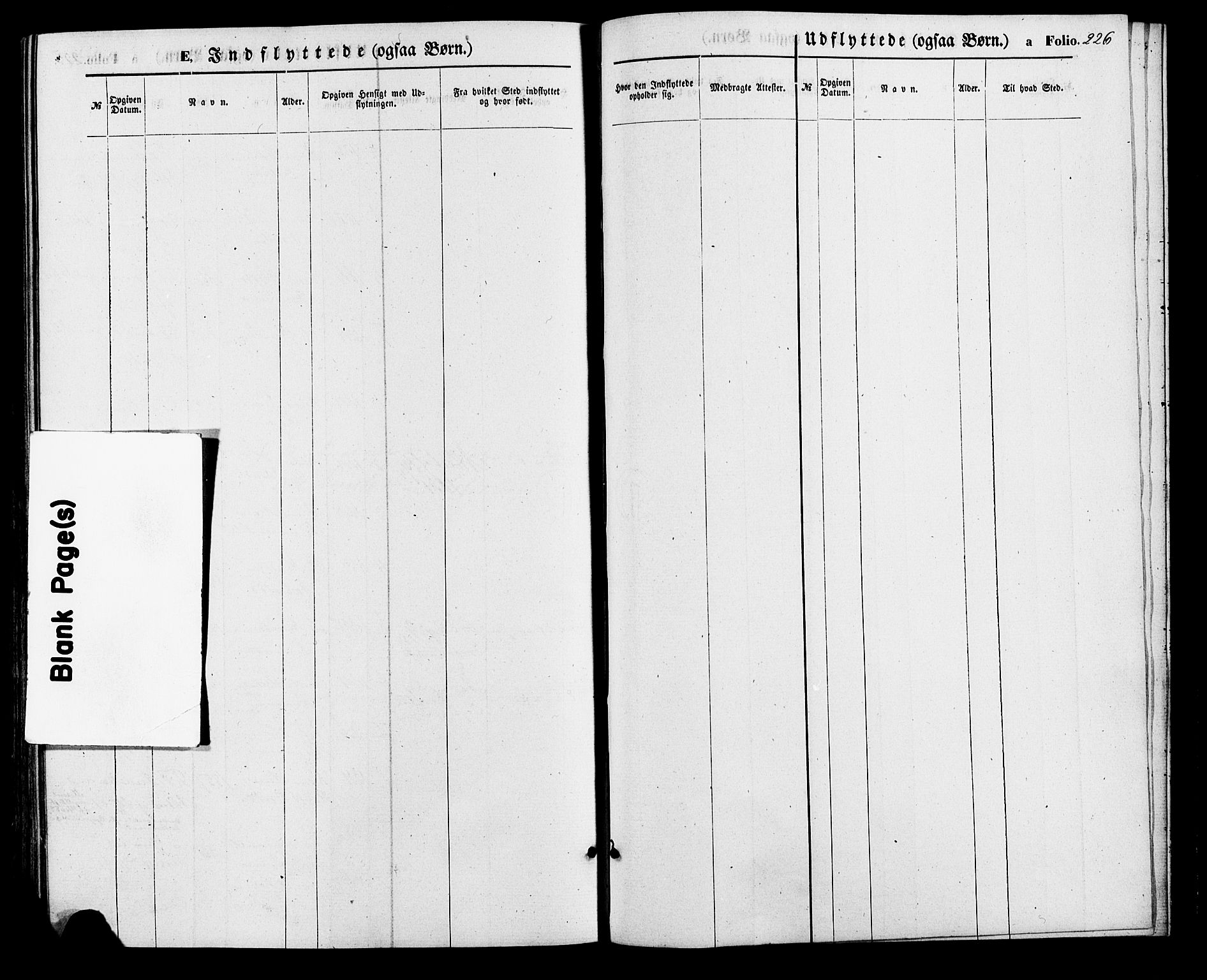Nord-Audnedal sokneprestkontor, SAK/1111-0032/F/Fa/Faa/L0002: Parish register (official) no. A 2, 1857-1882, p. 226