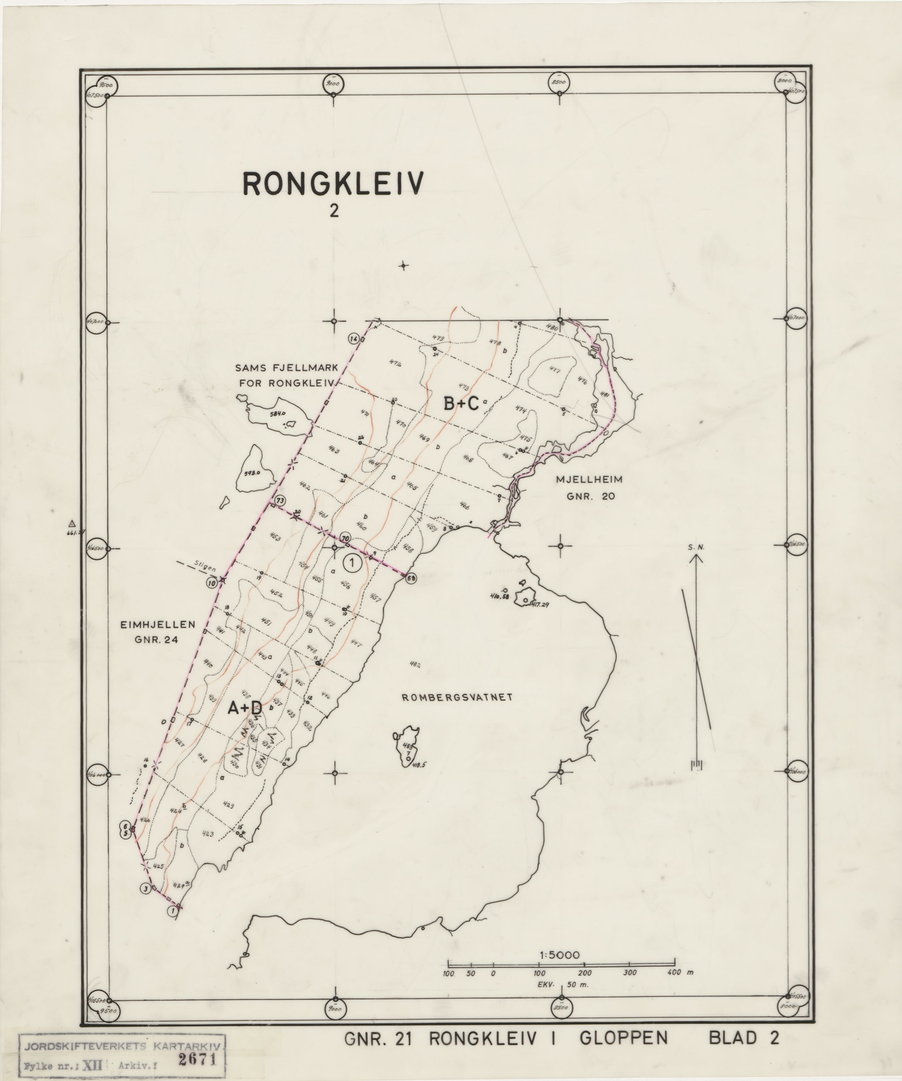 Jordskifteverkets kartarkiv, AV/RA-S-3929/T, 1859-1988, p. 3286