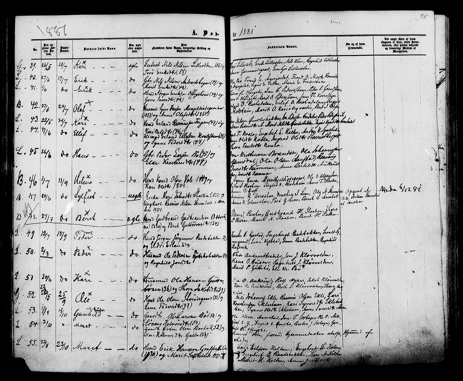 Lom prestekontor, AV/SAH-PREST-070/K/L0007: Parish register (official) no. 7, 1863-1884, p. 98