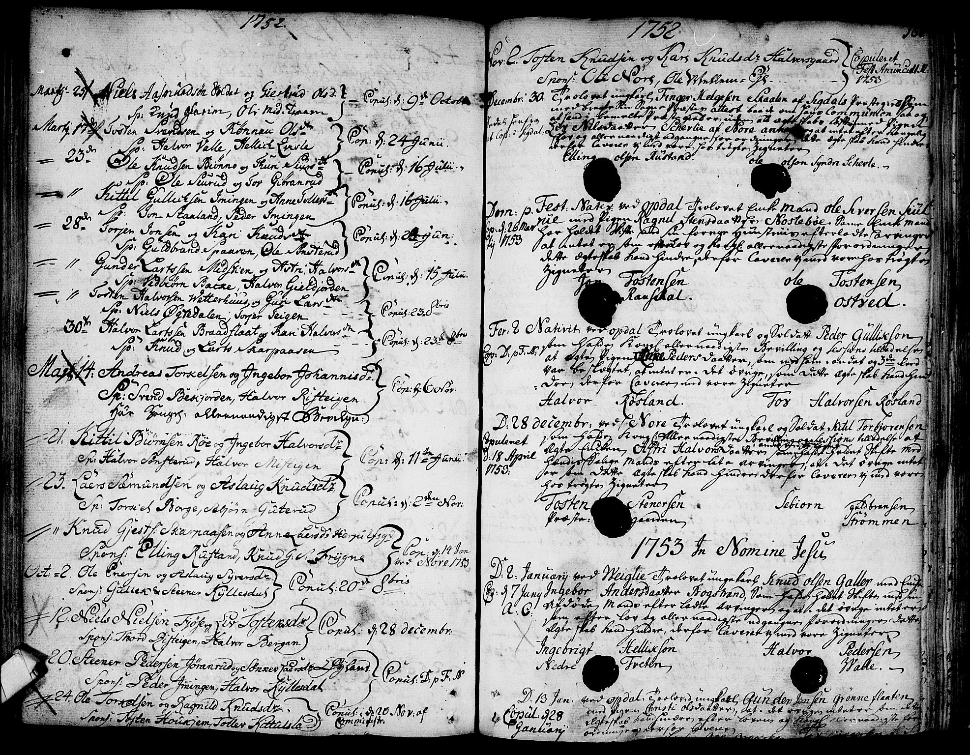Rollag kirkebøker, SAKO/A-240/F/Fa/L0003: Parish register (official) no. I 3, 1743-1778, p. 168