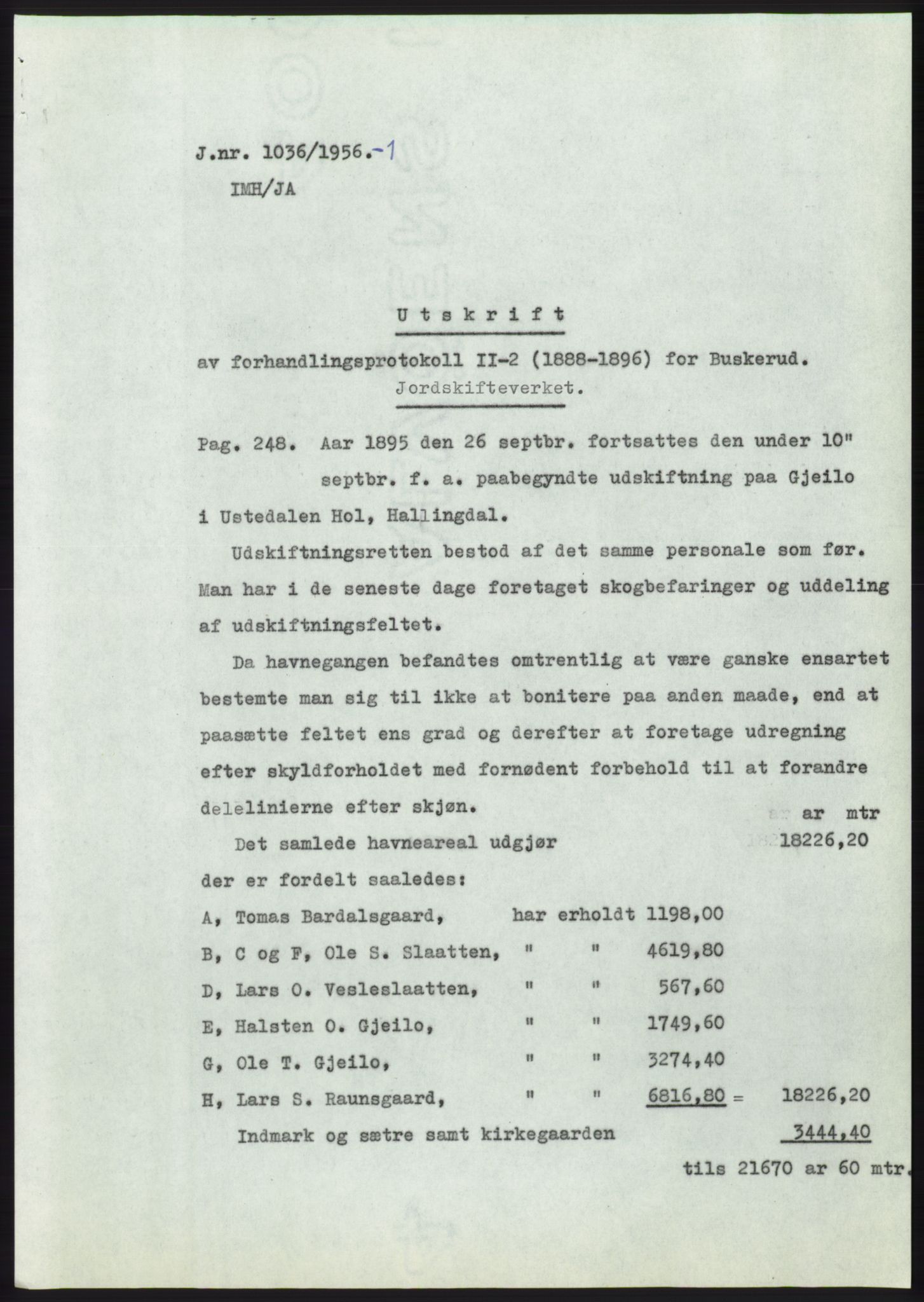 Statsarkivet i Kongsberg, SAKO/A-0001, 1956, p. 270
