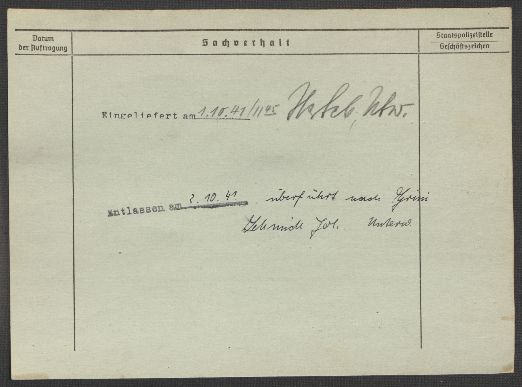 Befehlshaber der Sicherheitspolizei und des SD, AV/RA-RAFA-5969/E/Ea/Eaa/L0010: Register over norske fanger i Møllergata 19: Sø-Å, 1940-1945, p. 1477