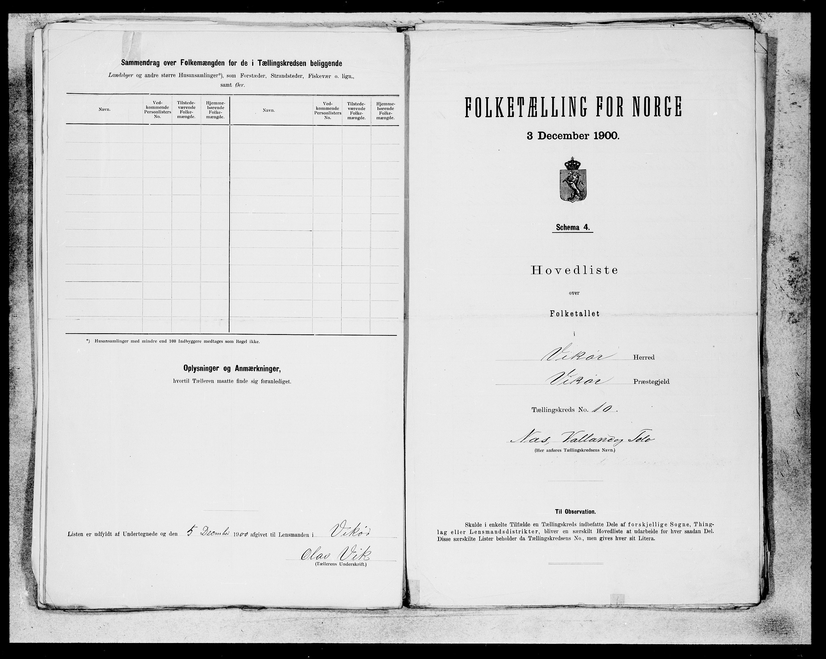 SAB, 1900 census for Kvam, 1900, p. 19