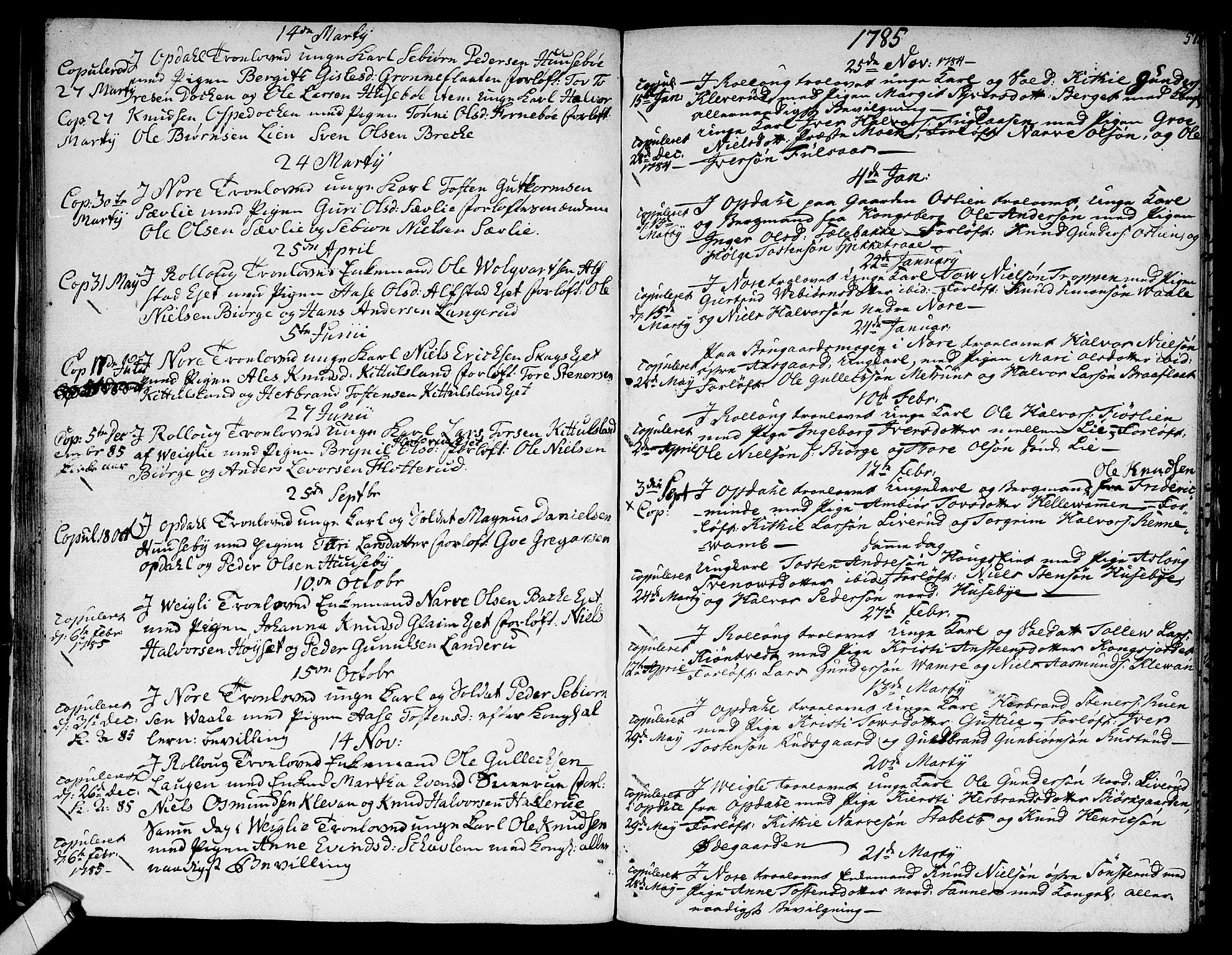 Rollag kirkebøker, SAKO/A-240/F/Fa/L0004: Parish register (official) no. I 4, 1778-1792, p. 57