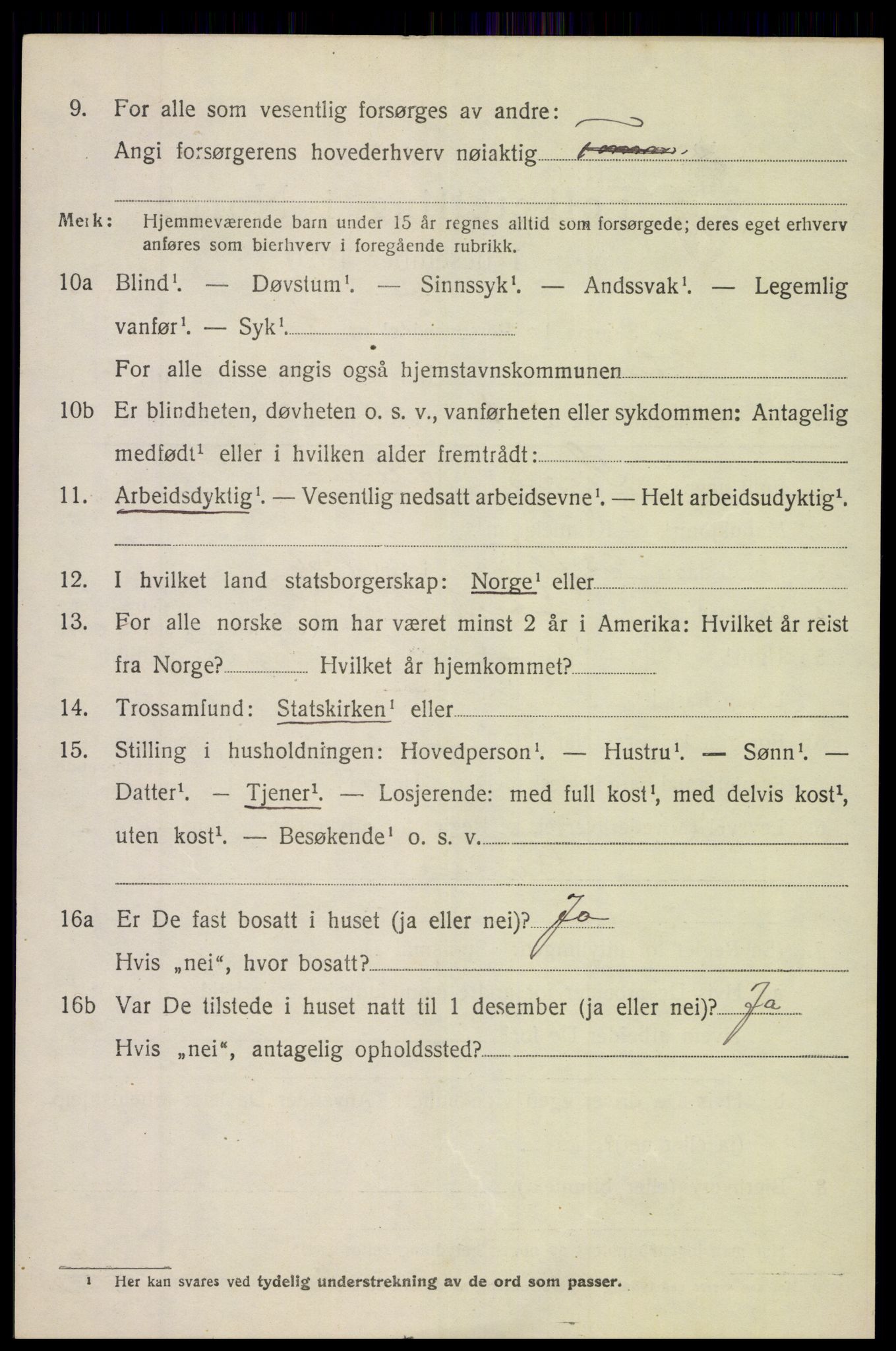 SAH, 1920 census for Etnedal, 1920, p. 2247