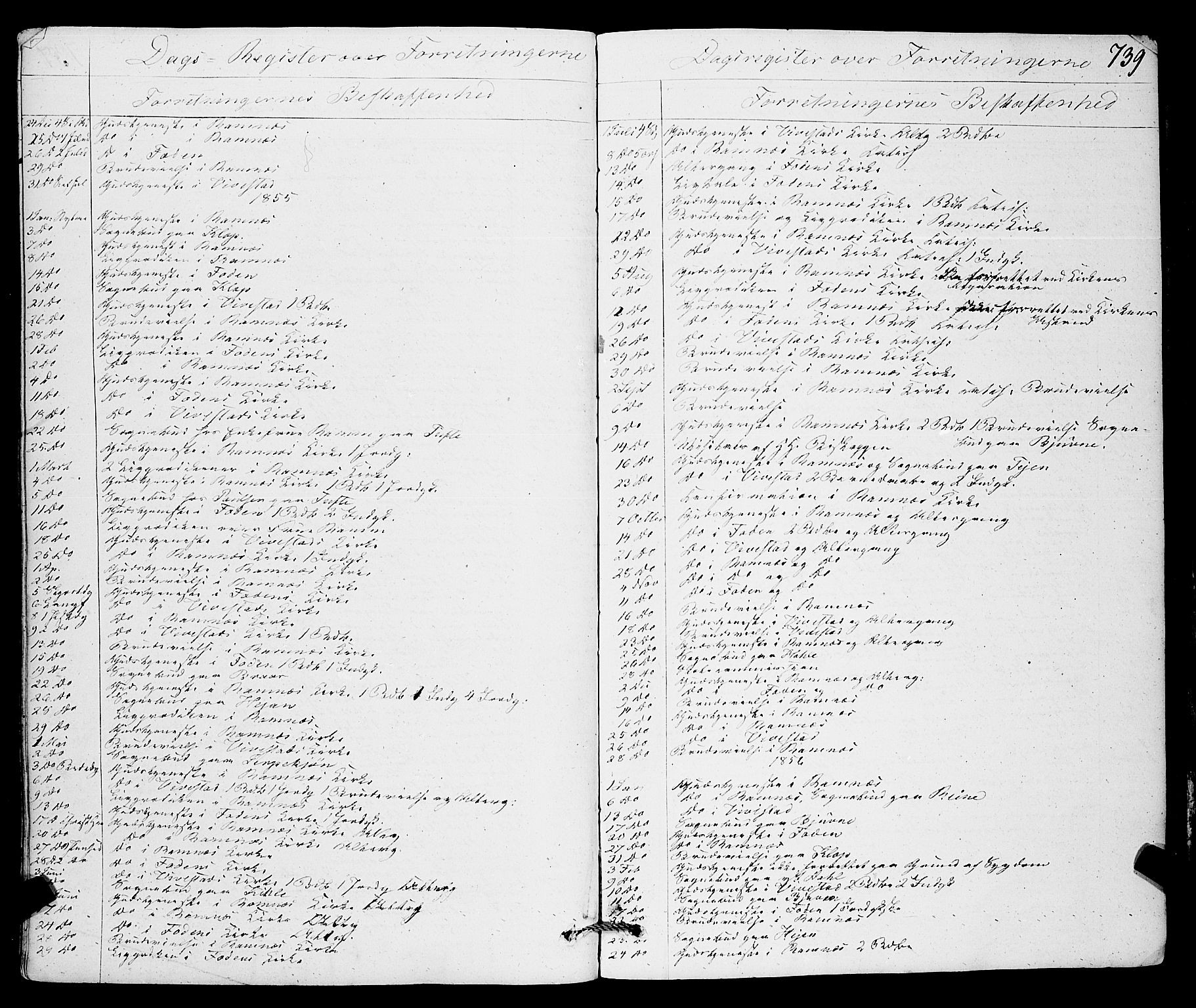 Ramnes kirkebøker, AV/SAKO-A-314/F/Fa/L0005: Parish register (official) no. I 5, 1841-1861, p. 738-739