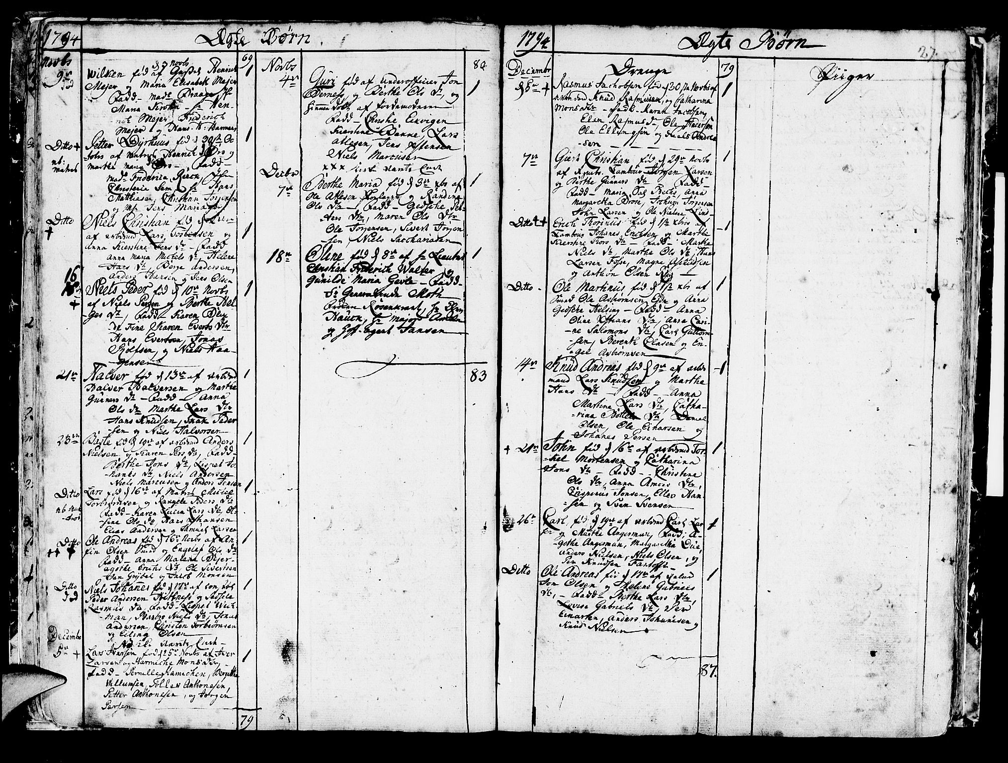 Korskirken sokneprestembete, SAB/A-76101/H/Haa/L0006: Parish register (official) no. A 6, 1790-1820, p. 27