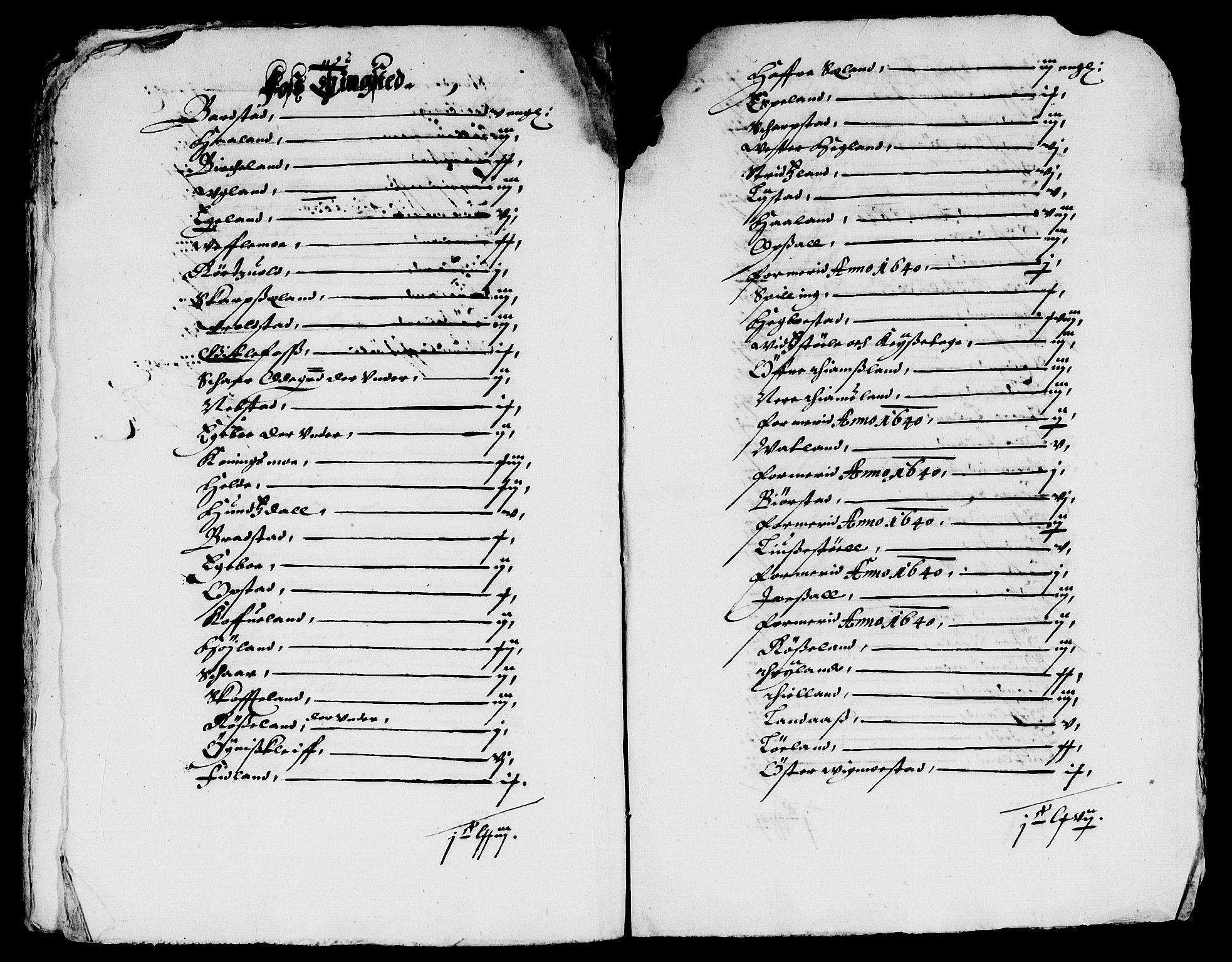 Rentekammeret inntil 1814, Reviderte regnskaper, Lensregnskaper, AV/RA-EA-5023/R/Rb/Rbr/L0013: Lista len, 1640-1642