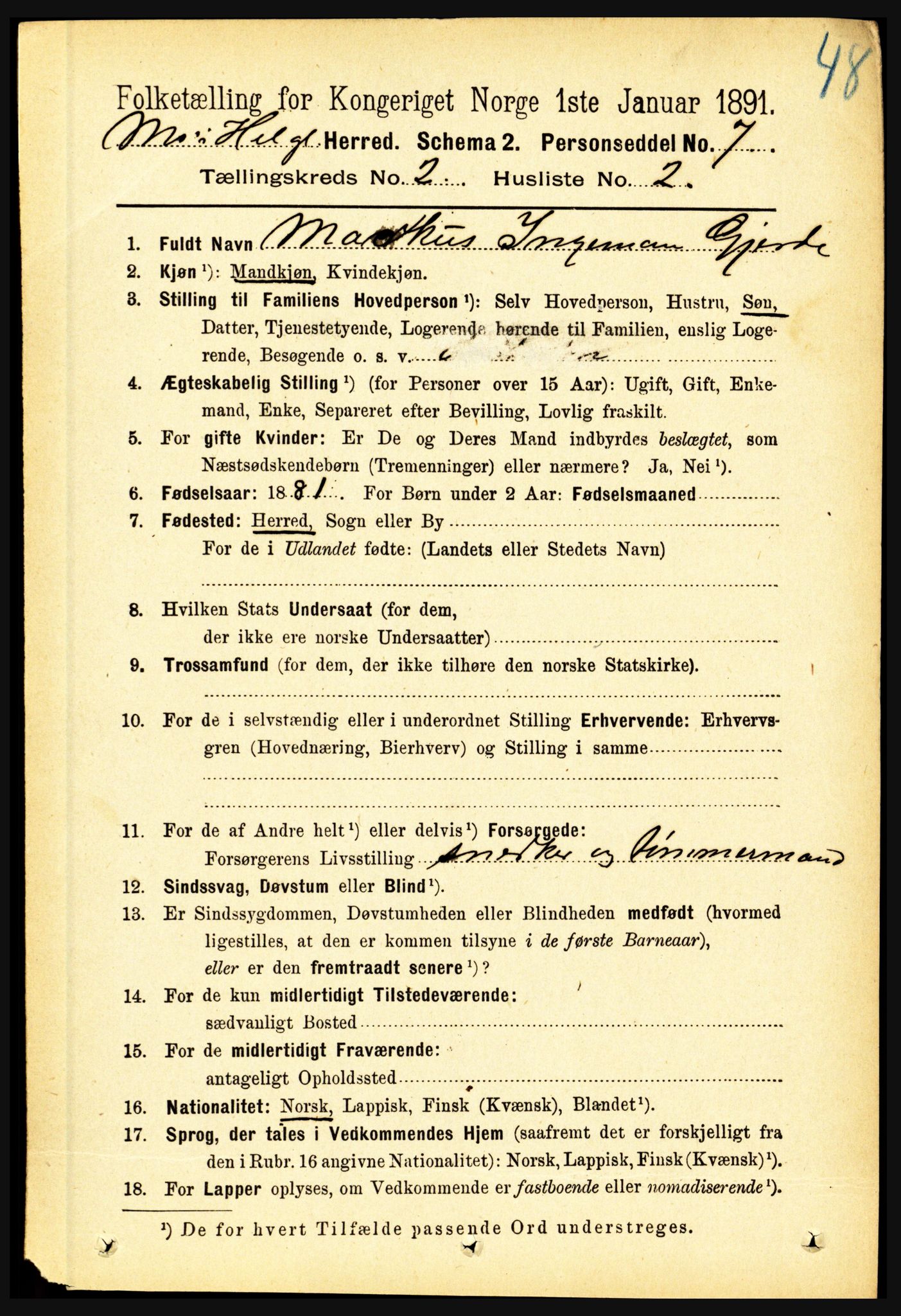 RA, 1891 census for 1833 Mo, 1891, p. 544