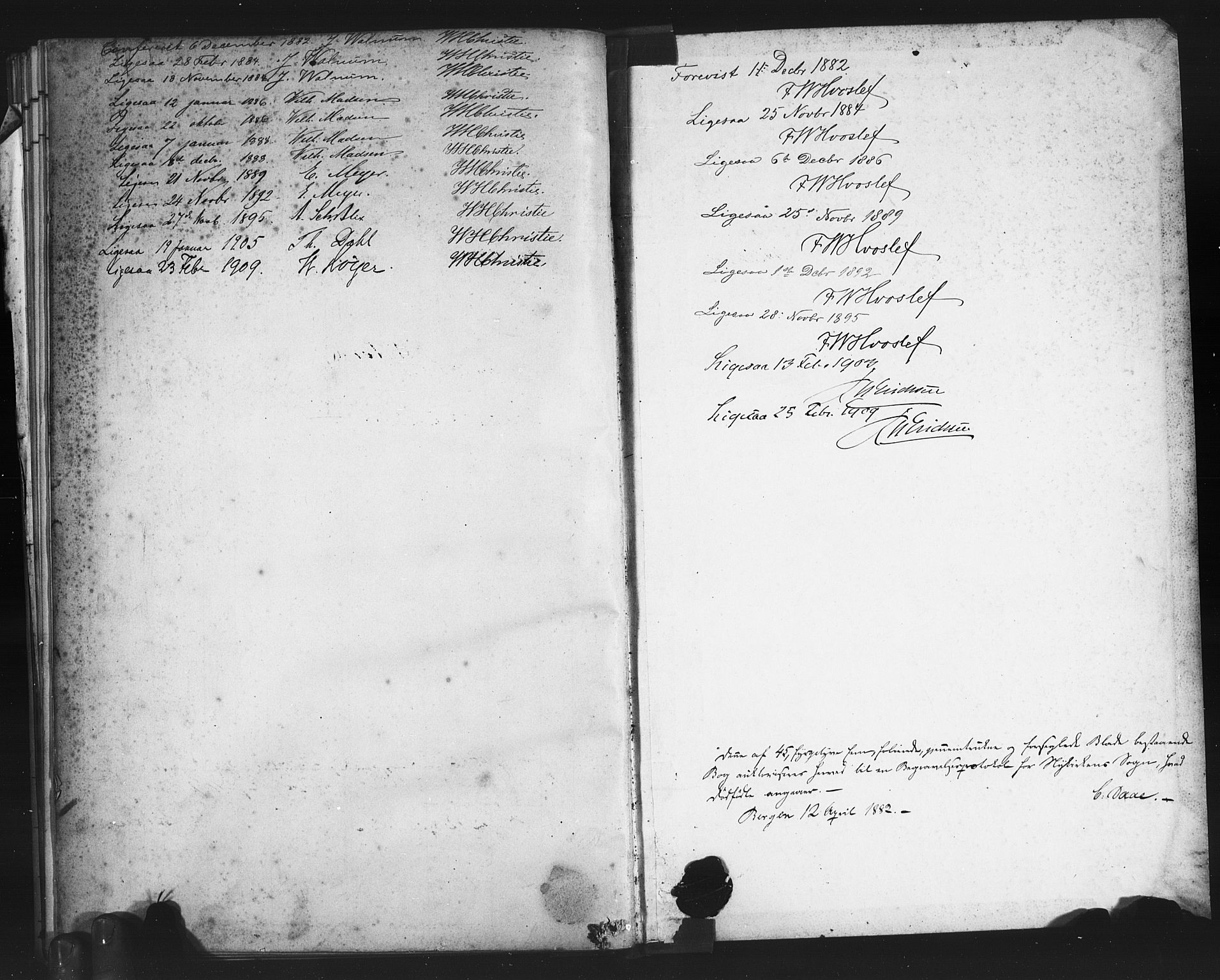 Nykirken Sokneprestembete, SAB/A-77101/H/Haa/L0048: Parish register (official) no. F 1, 1882-1916