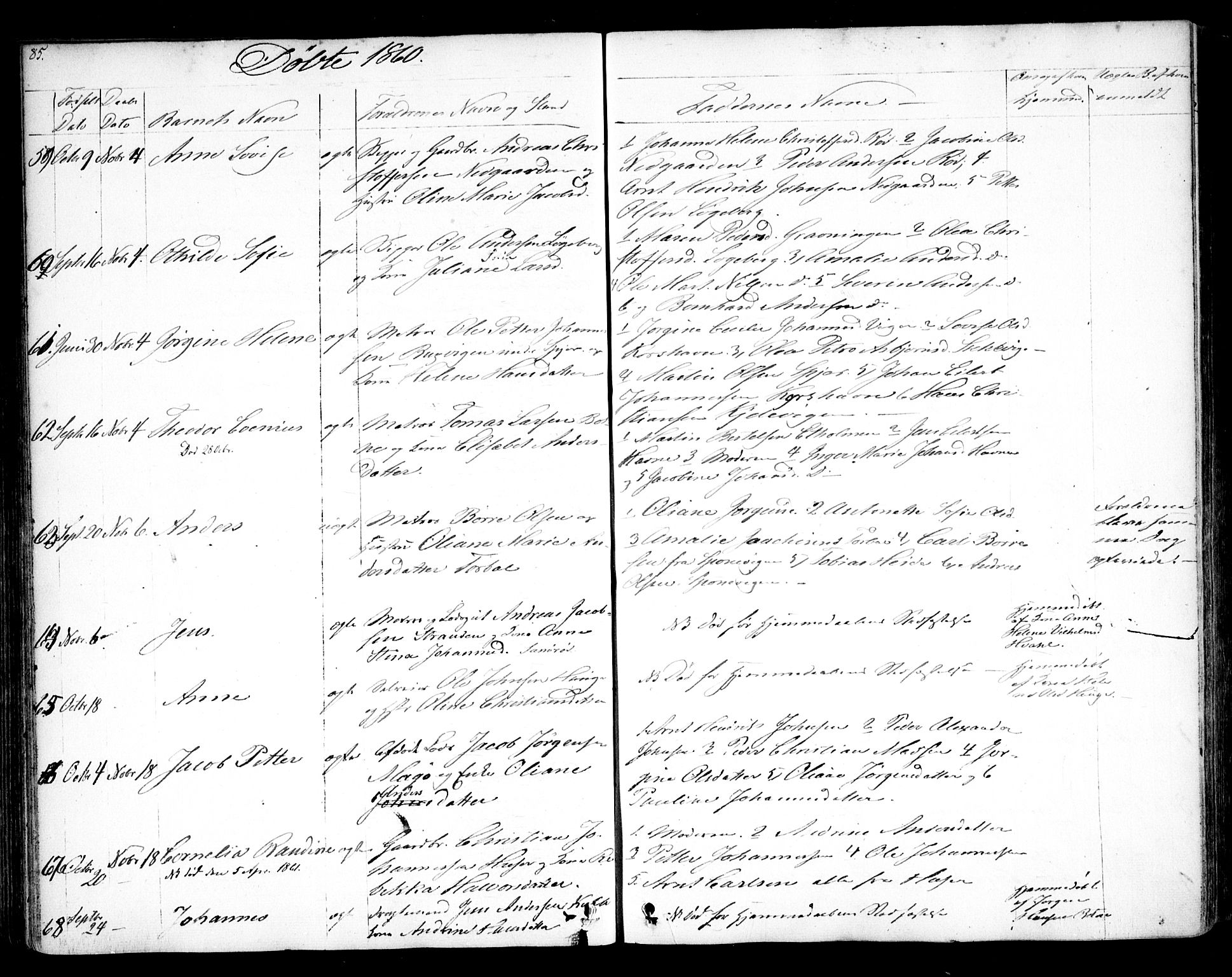 Hvaler prestekontor Kirkebøker, AV/SAO-A-2001/F/Fa/L0006: Parish register (official) no. I 6, 1846-1863, p. 85