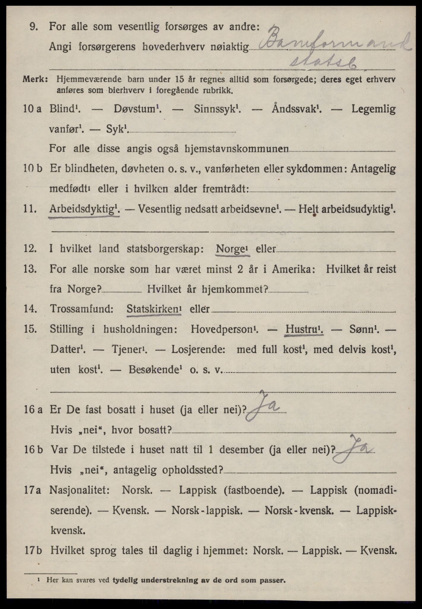 SAT, 1920 census for Støren, 1920, p. 3469