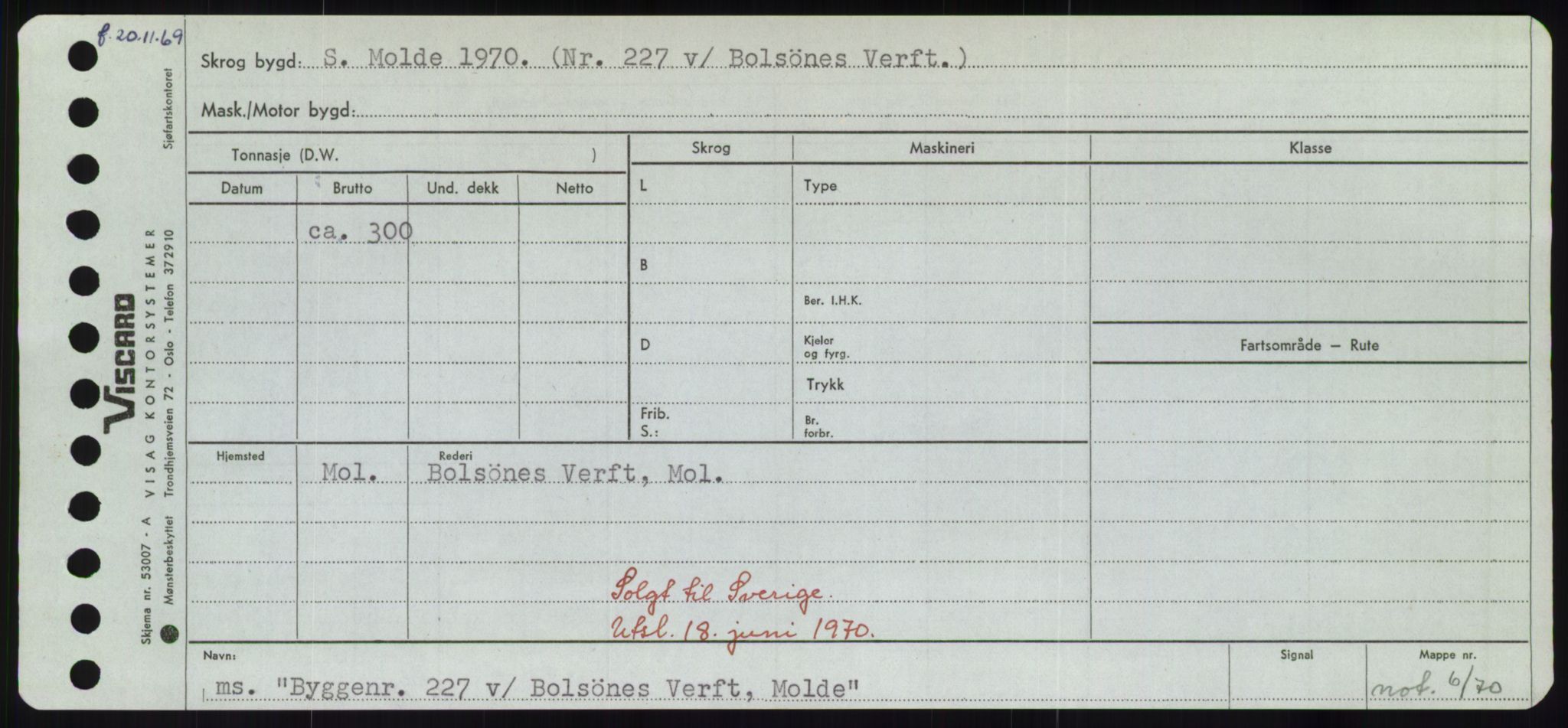 Sjøfartsdirektoratet med forløpere, Skipsmålingen, RA/S-1627/H/Hd/L0006: Fartøy, Byg-Båt, p. 57