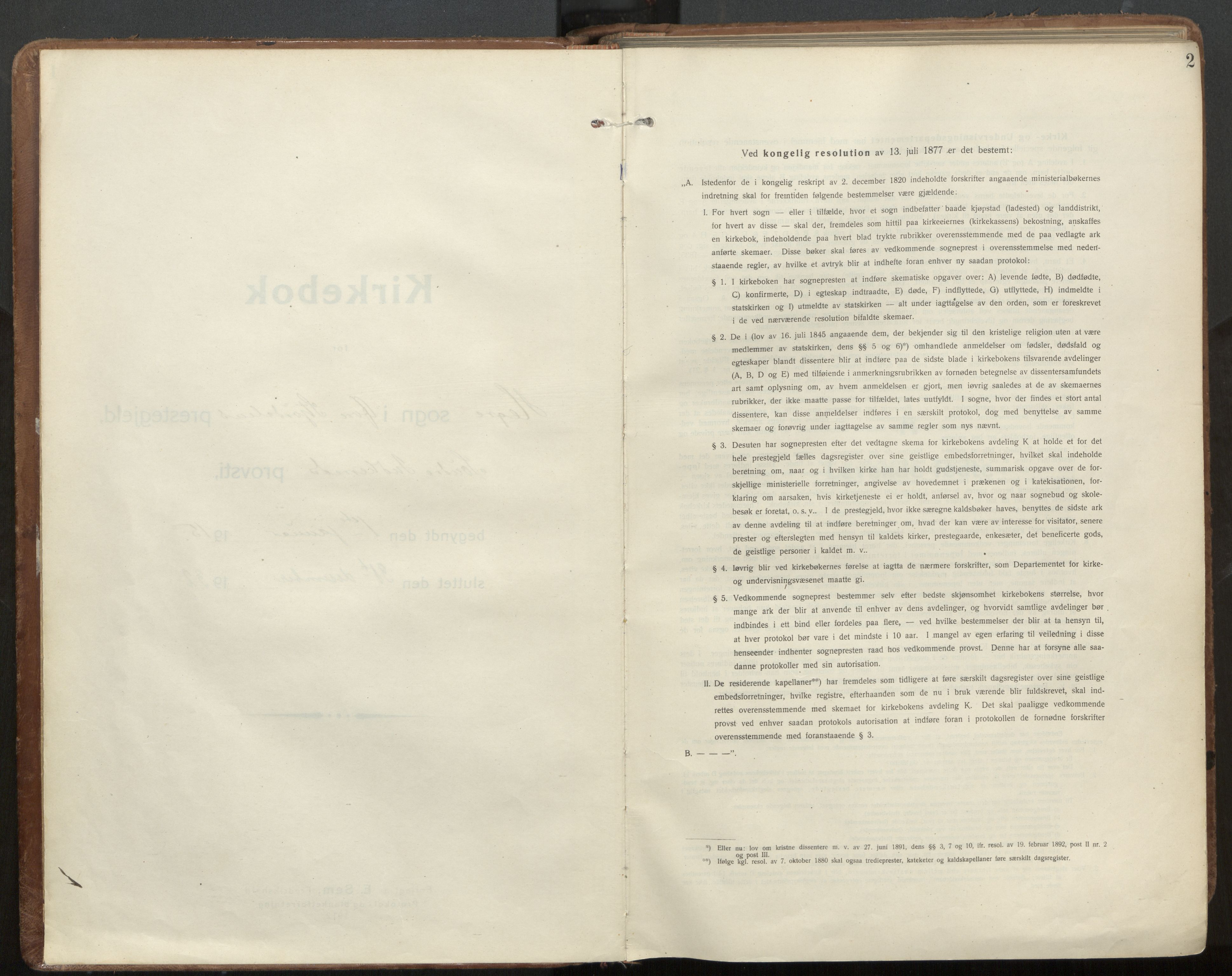 Ministerialprotokoller, klokkerbøker og fødselsregistre - Nord-Trøndelag, SAT/A-1458/703/L0037: Parish register (official) no. 703A10, 1915-1932, p. 2