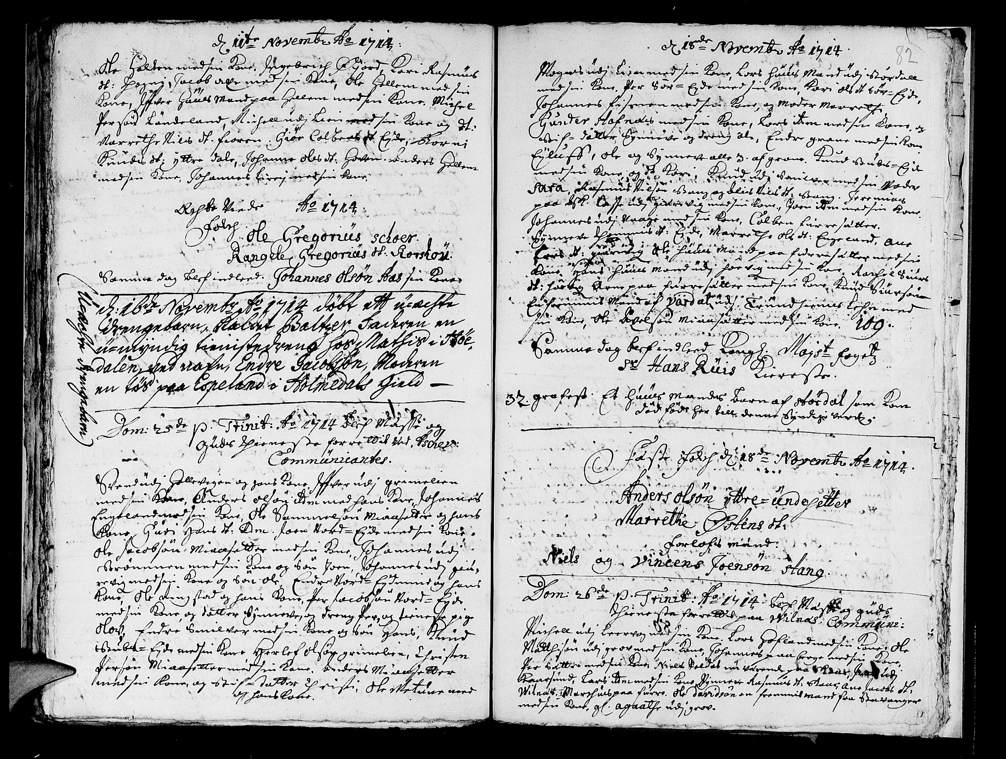 Askvoll sokneprestembete, SAB/A-79501/H/Haa/Haaa/L0002: Parish register (official) no. A 2, 1711-1715, p. 82
