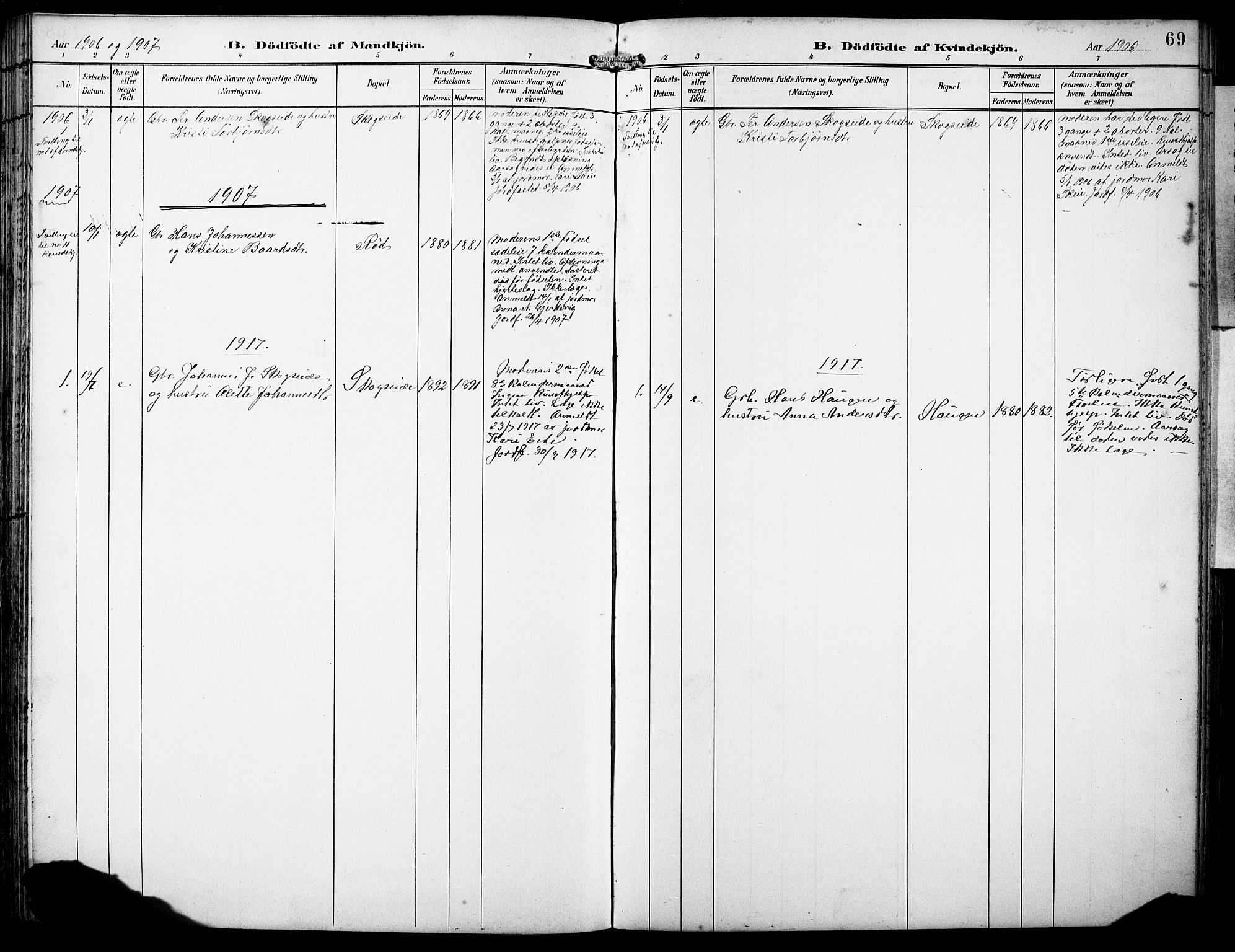 Fusa sokneprestembete, SAB/A-75401/H/Hab: Parish register (copy) no. B 2, 1897-1930, p. 69