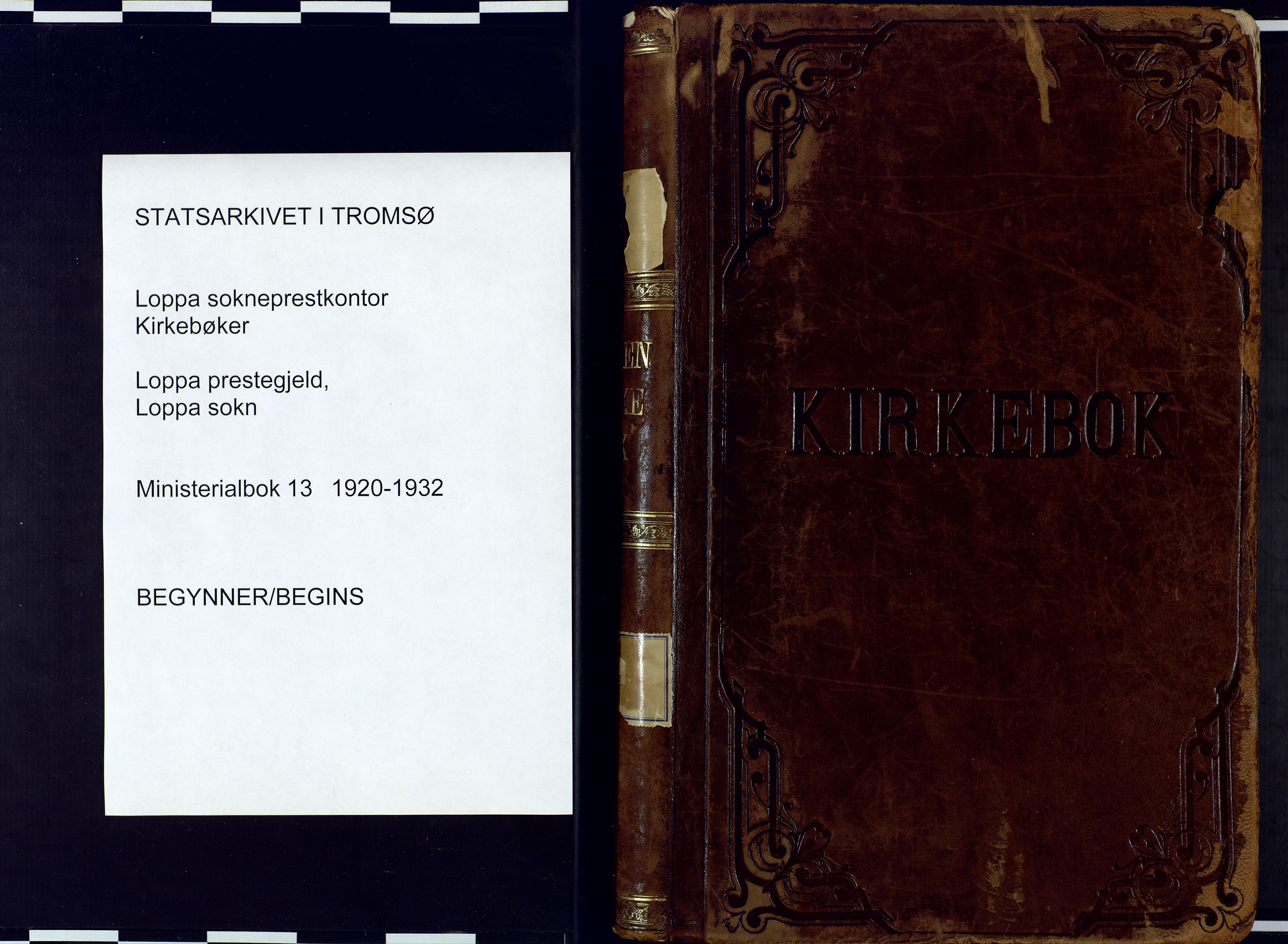 Loppa sokneprestkontor, SATØ/S-1339/H/Ha/L0013kirke: Parish register (official) no. 13, 1920-1932