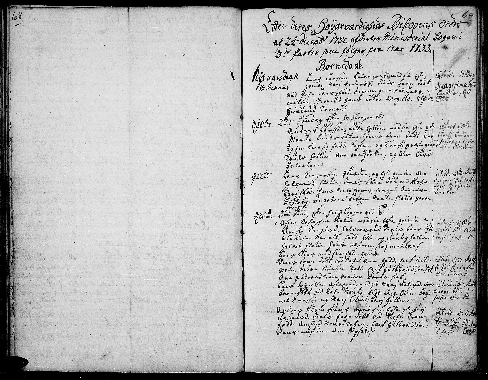 Jevnaker prestekontor, SAH/PREST-116/H/Ha/Haa/L0002: Parish register (official) no. 2, 1725-1751, p. 68-69