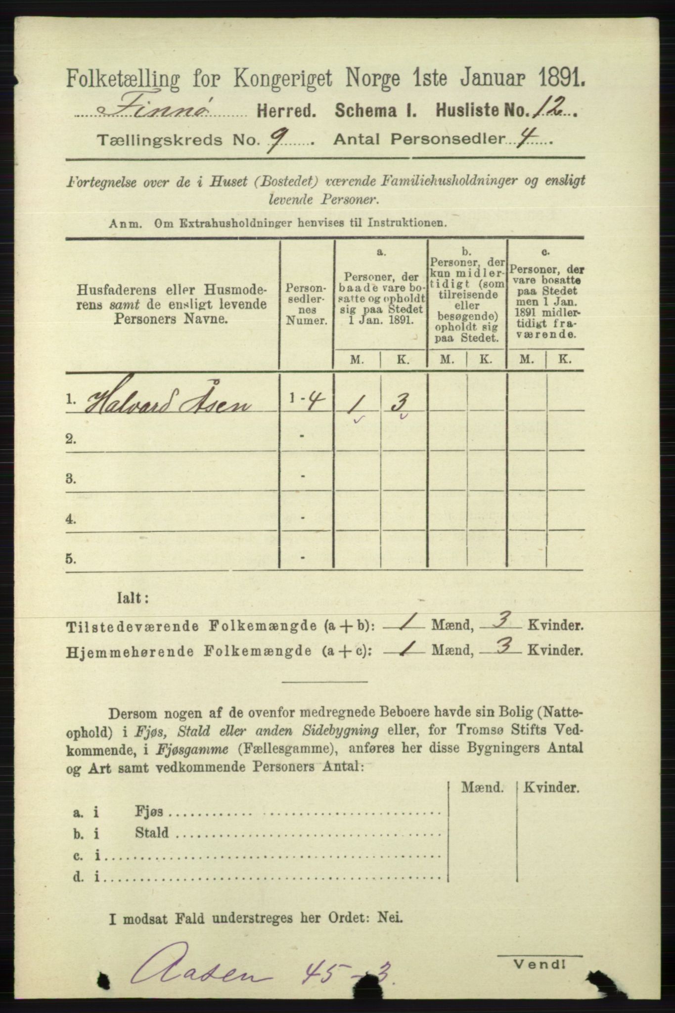 RA, 1891 census for 1141 Finnøy, 1891, p. 1859