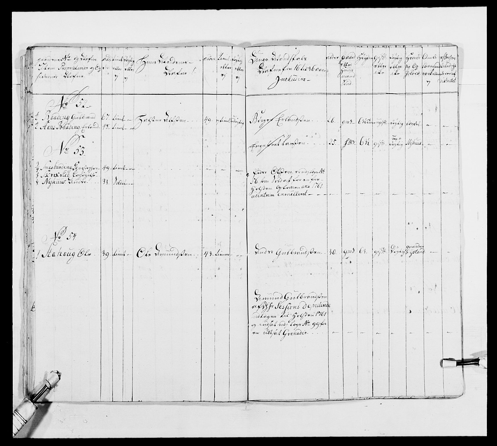 Kommanderende general (KG I) med Det norske krigsdirektorium, AV/RA-EA-5419/E/Ea/L0492: 2. Akershusiske regiment, 1765, p. 66