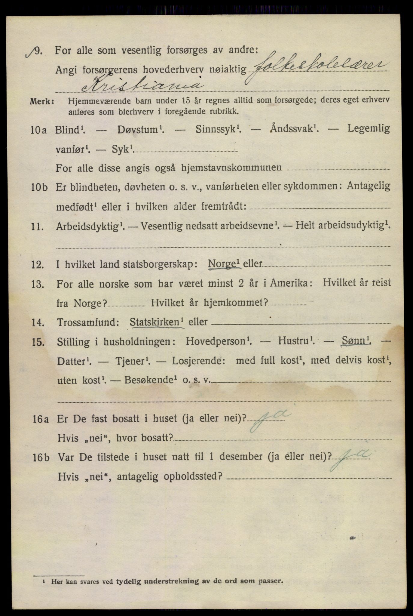 SAO, 1920 census for Kristiania, 1920, p. 432978
