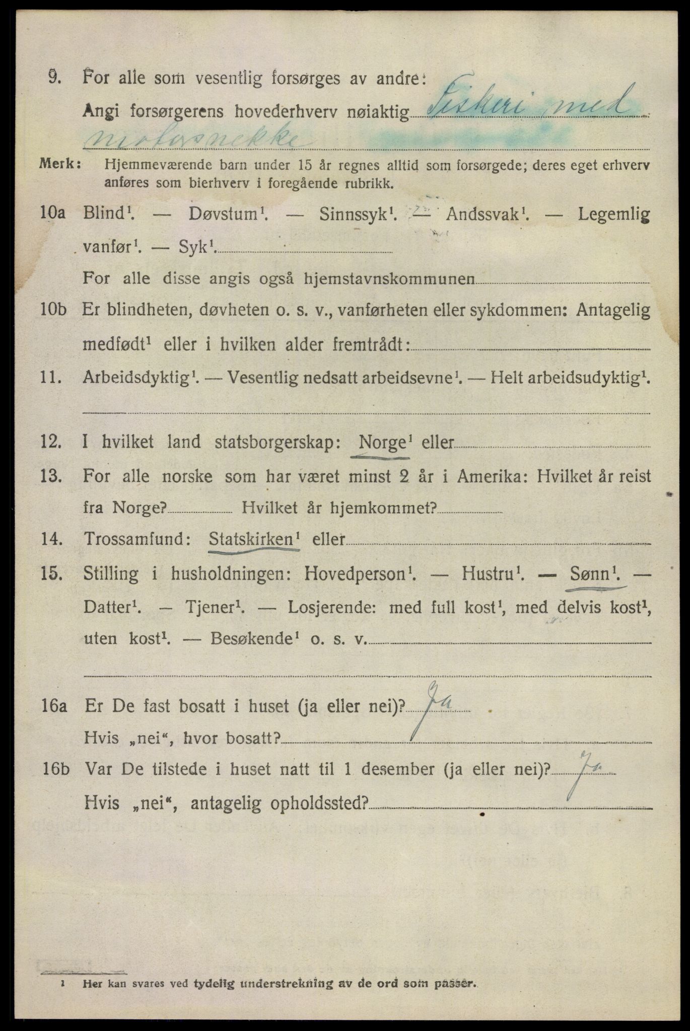 SAKO, 1920 census for Sandeherred, 1920, p. 14265